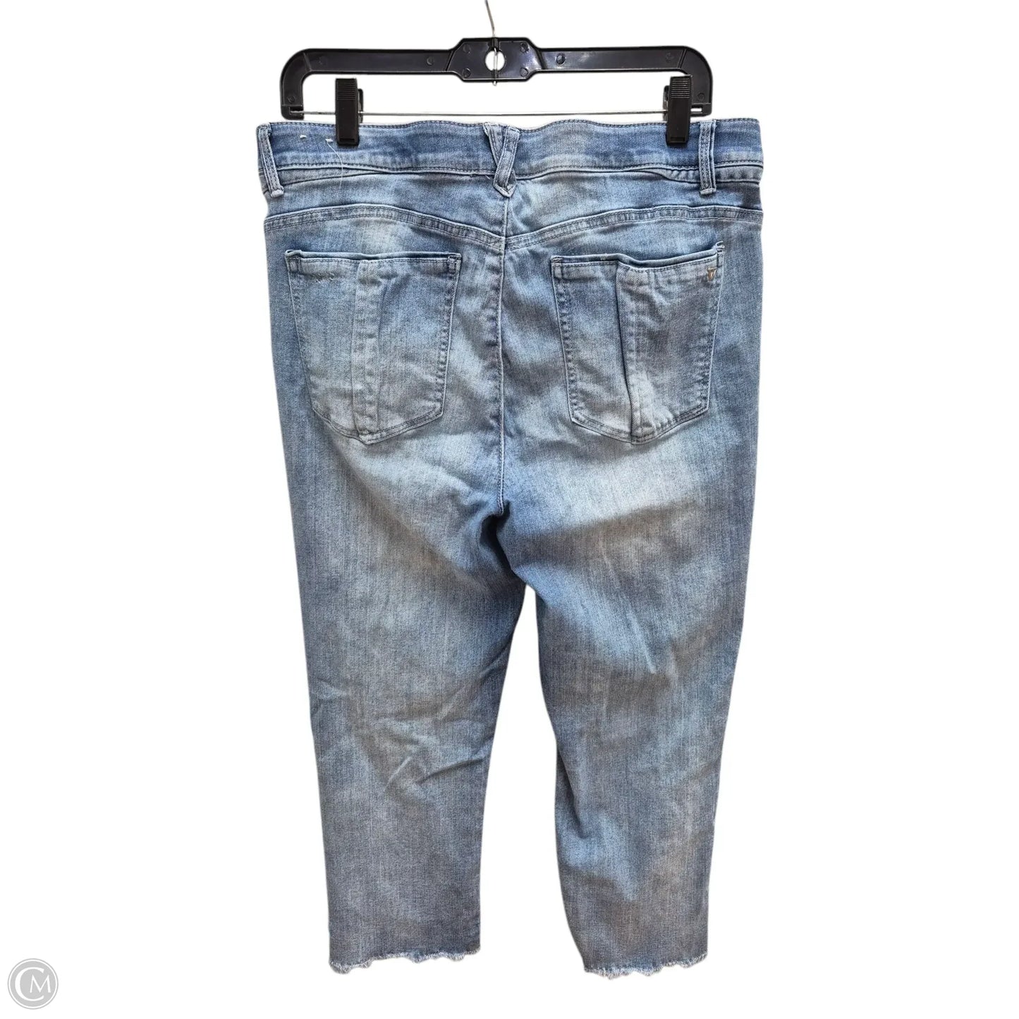 Jeans Cropped By Wit & Wisdom In Blue Denim, Size: 14