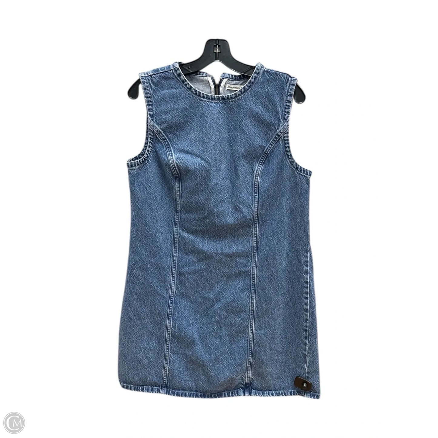 Dress Casual Midi By Abercrombie And Fitch In Blue Denim, Size: L