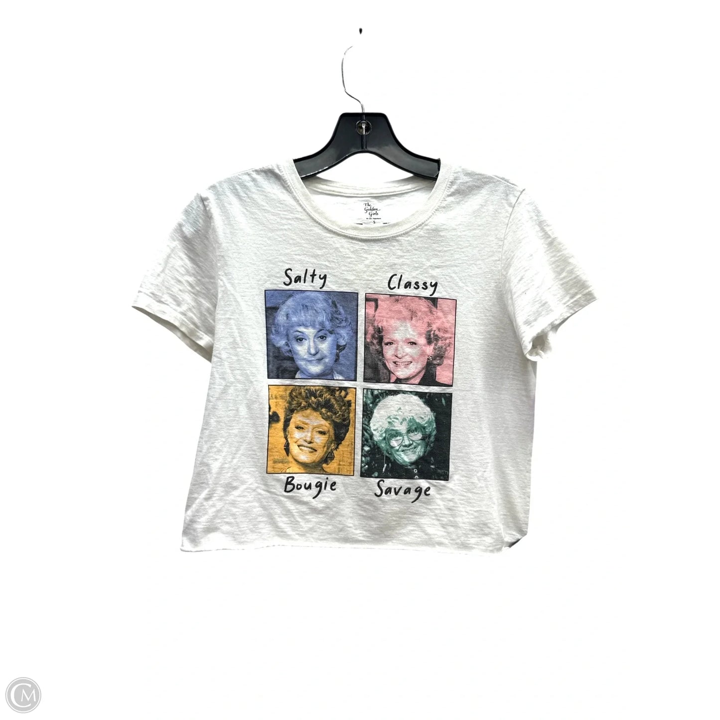 Top Short Sleeve By Clothes Mentor In White, Size: S