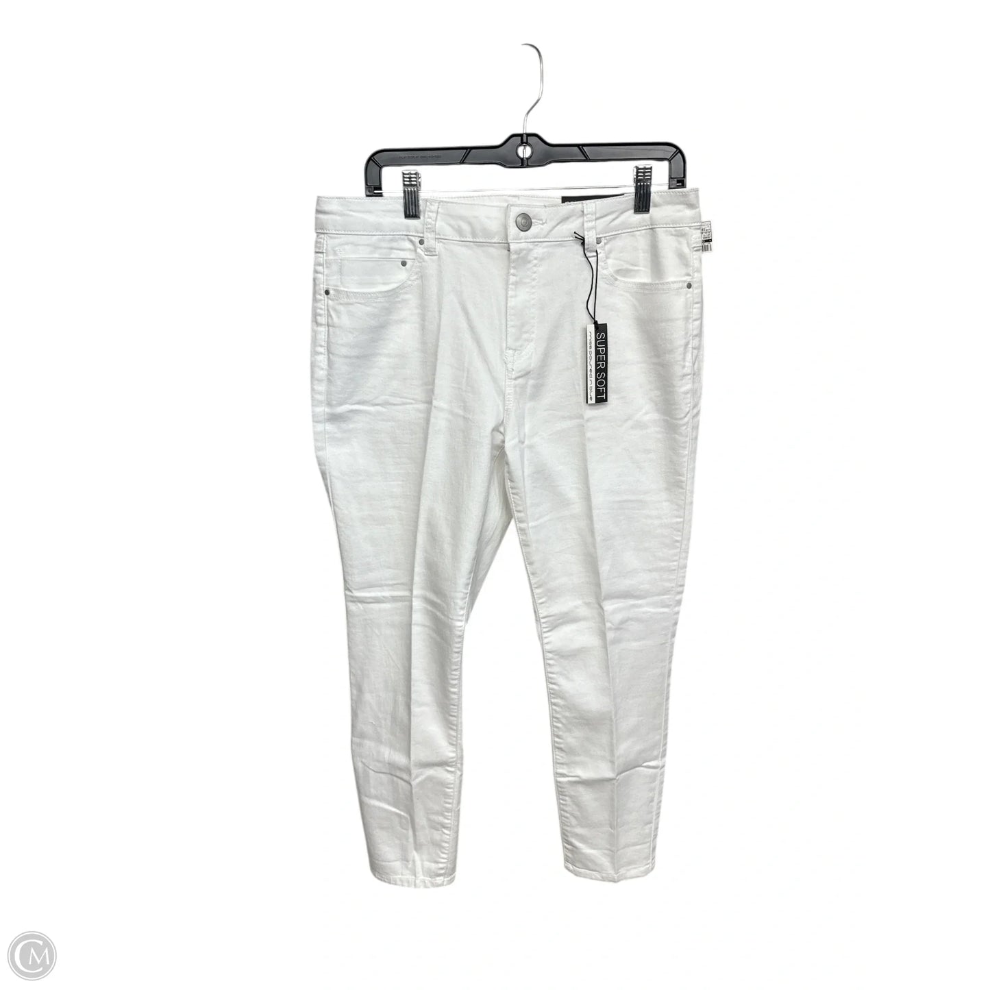 Jeans Skinny By Clothes Mentor In White Denim, Size: 12