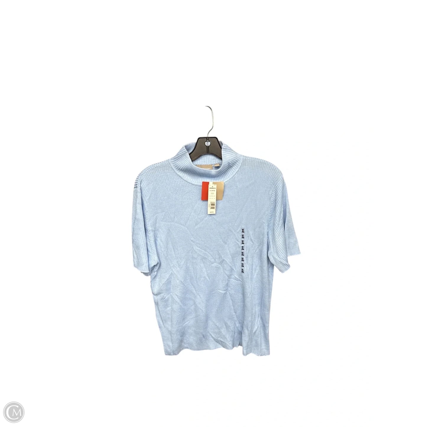 Sweater Short Sleeve By Croft And Barrow In Blue, Size: Xl