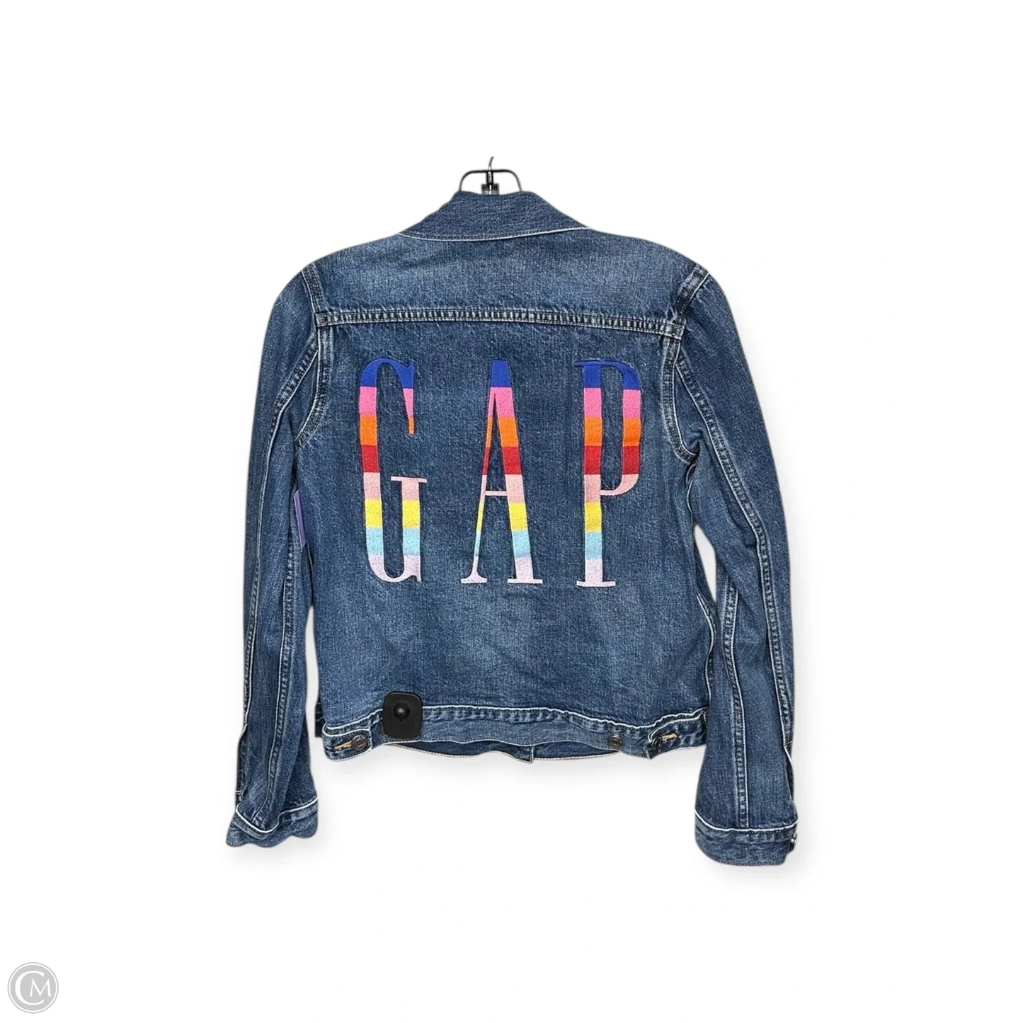 Jacket Denim By Gap In Blue Denim, Size: M