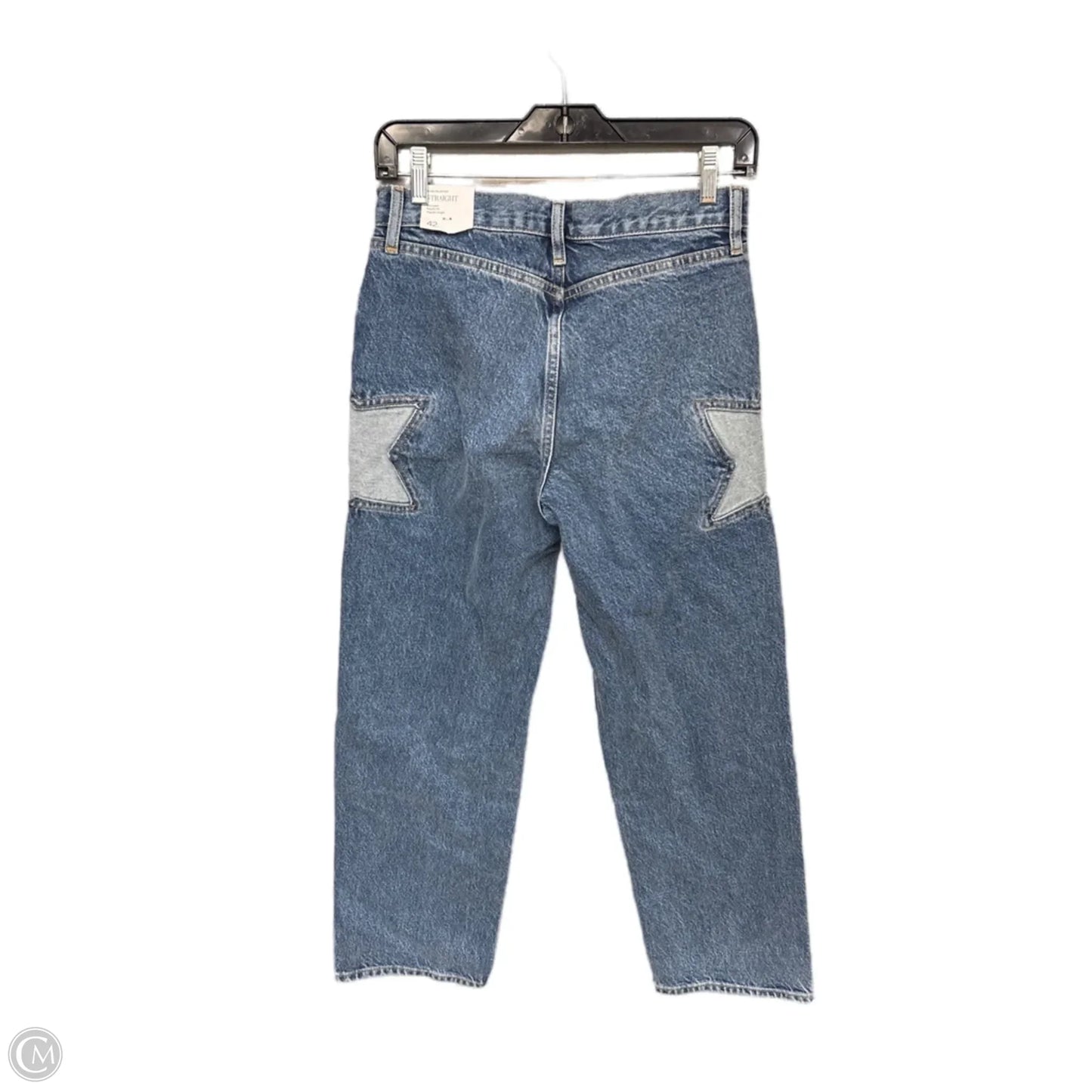 Jeans Straight By Mng In Blue Denim, Size: 10