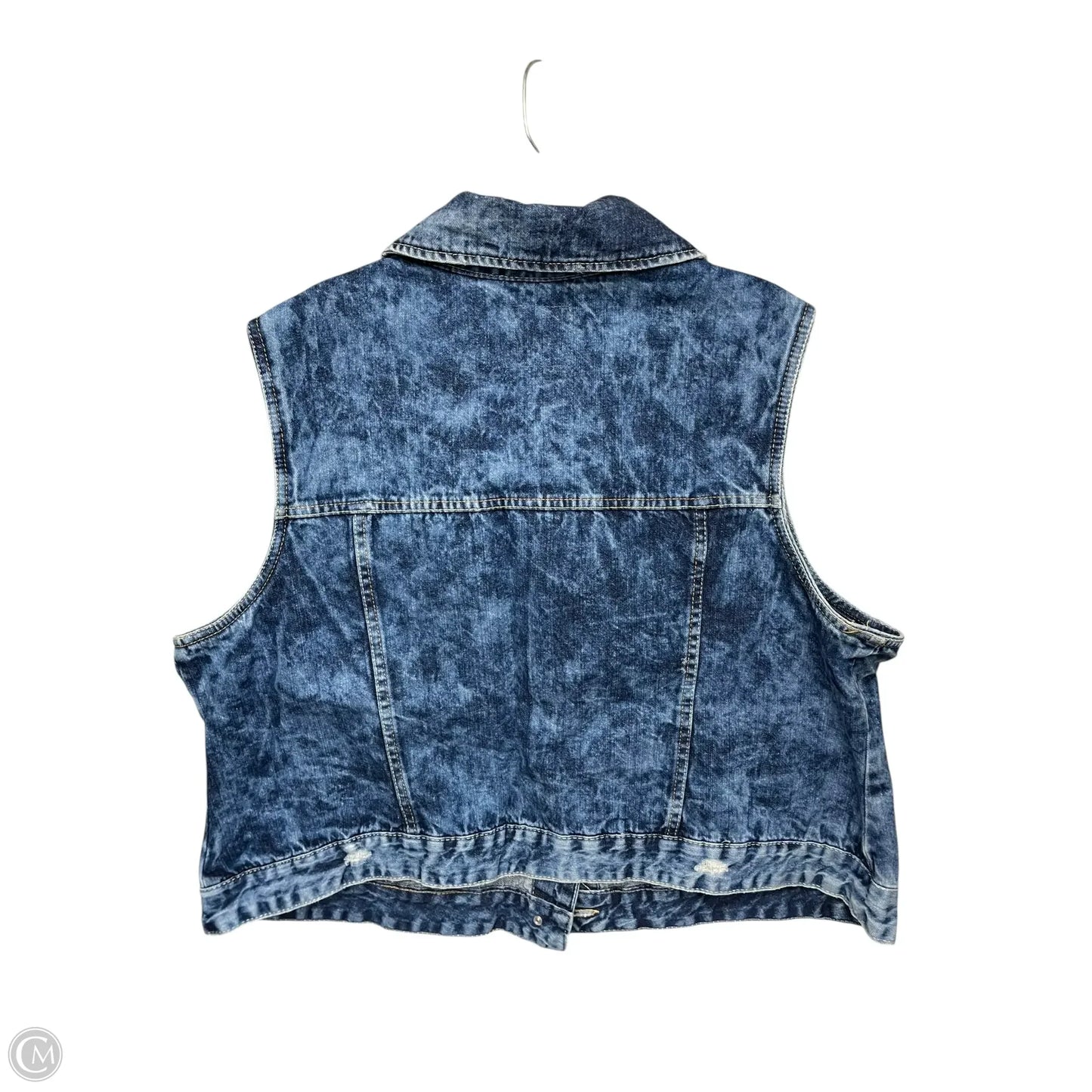 Vest Other By Amethyst In Blue Denim, Size: 3x