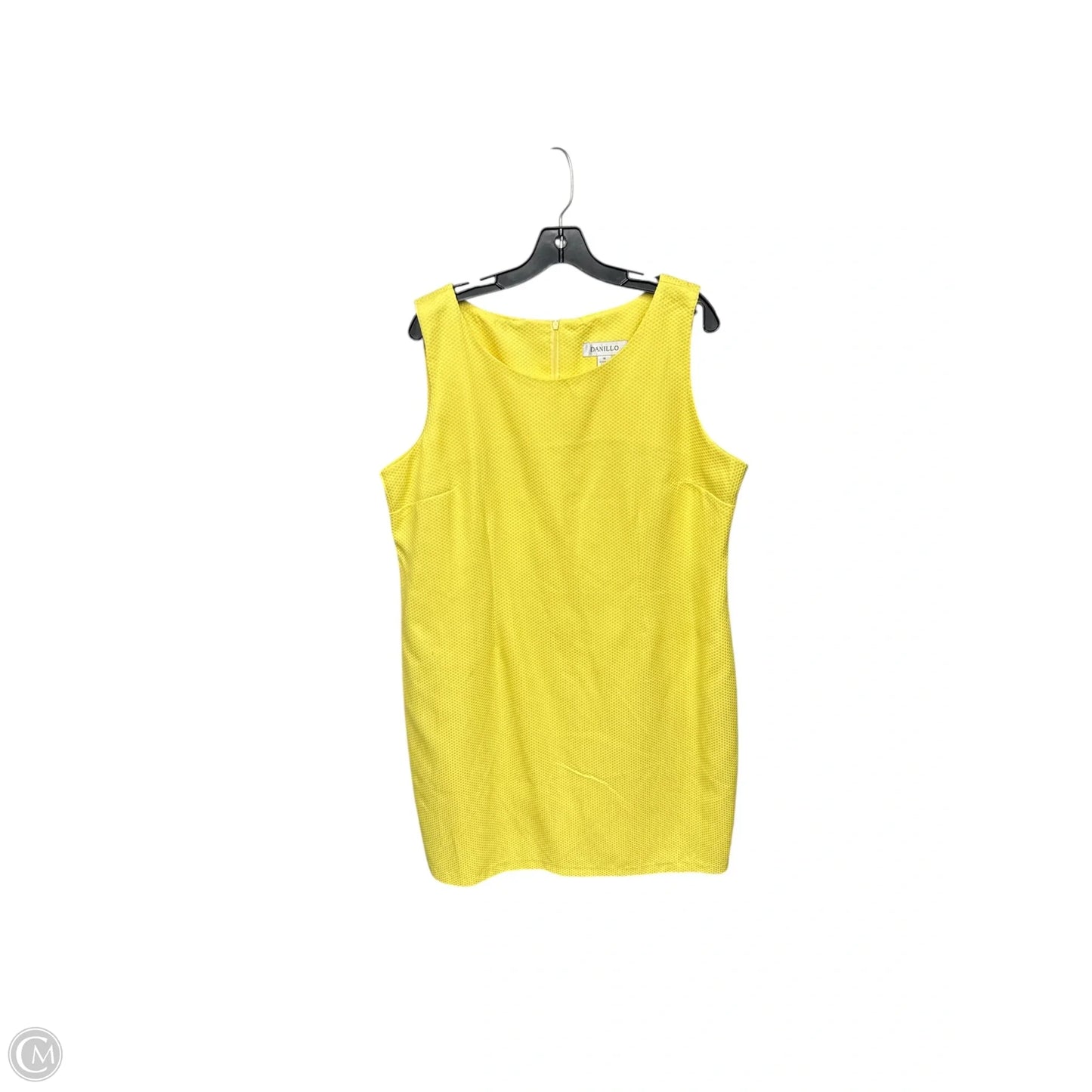 Dress Casual Midi By Clothes Mentor In Yellow, Size: 18