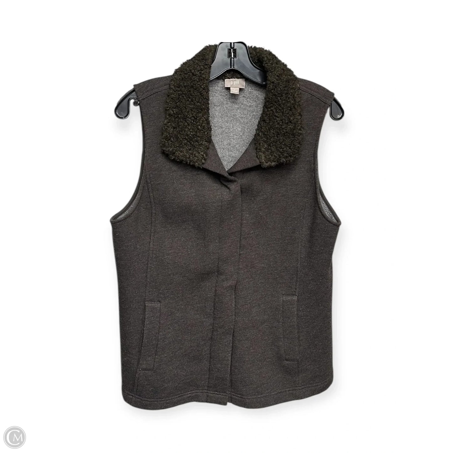 Vest Fleece By J. Jill In Brown, Size: M