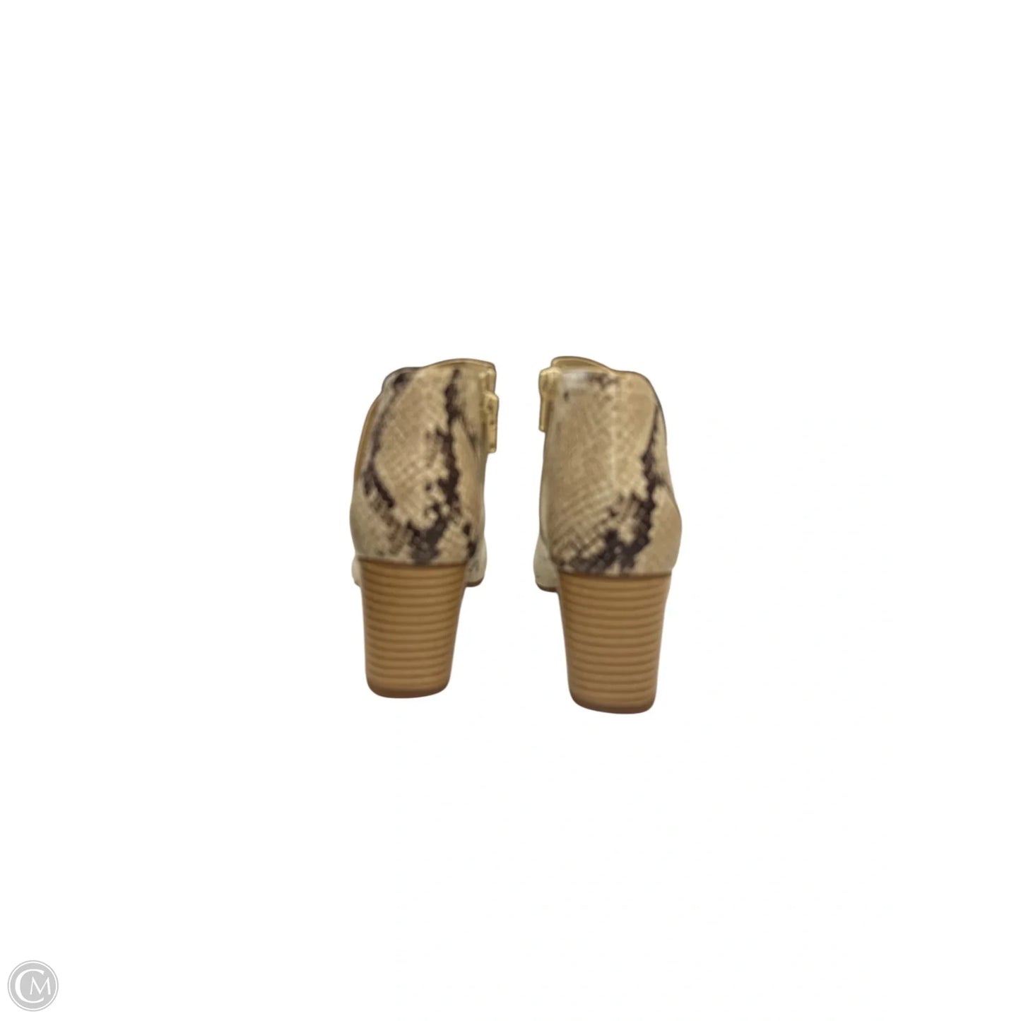 Boots Ankle Heels By Fergalicious In Snakeskin Print, Size: 6