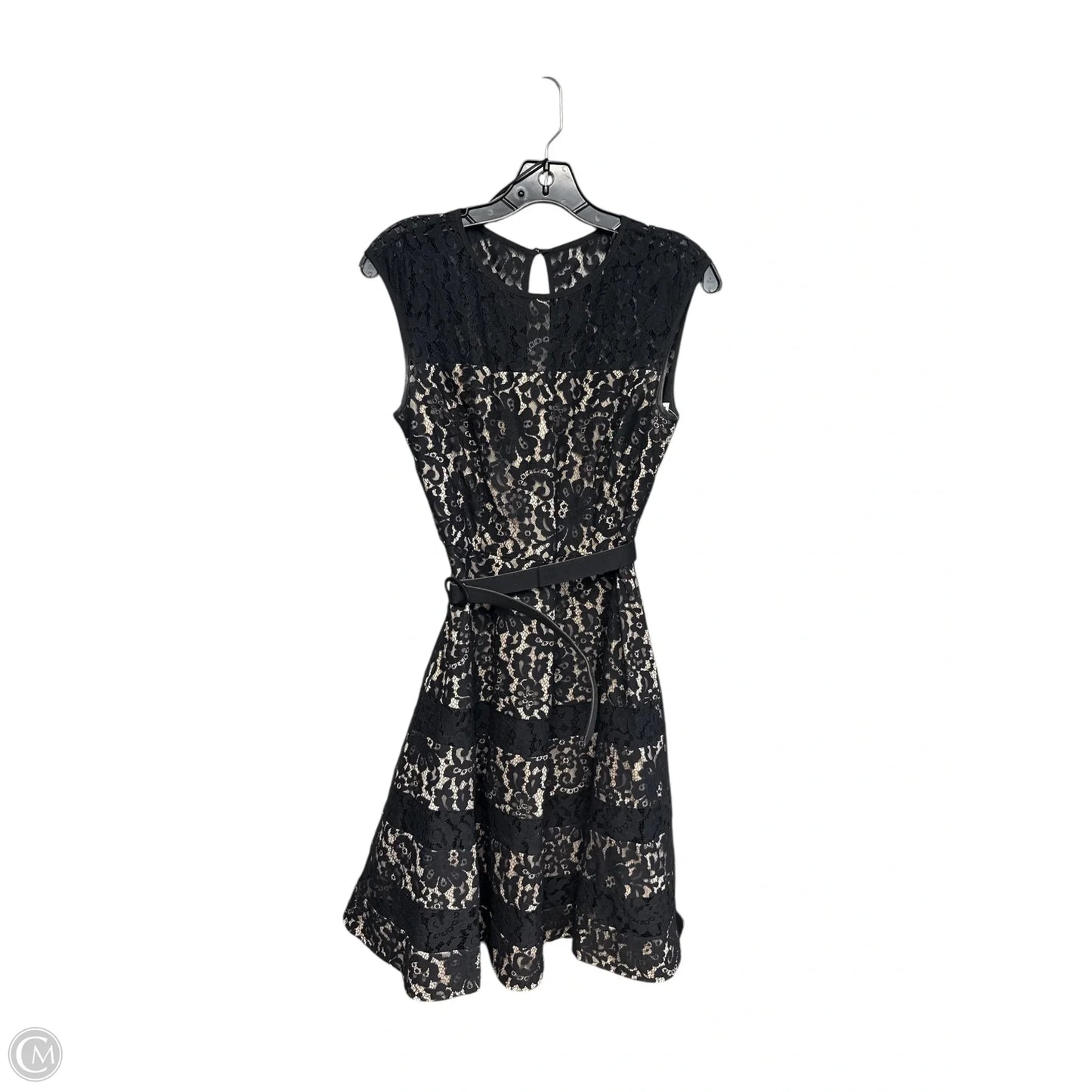 Dress Casual Midi By Eliza J In Black & Cream, Size: 4