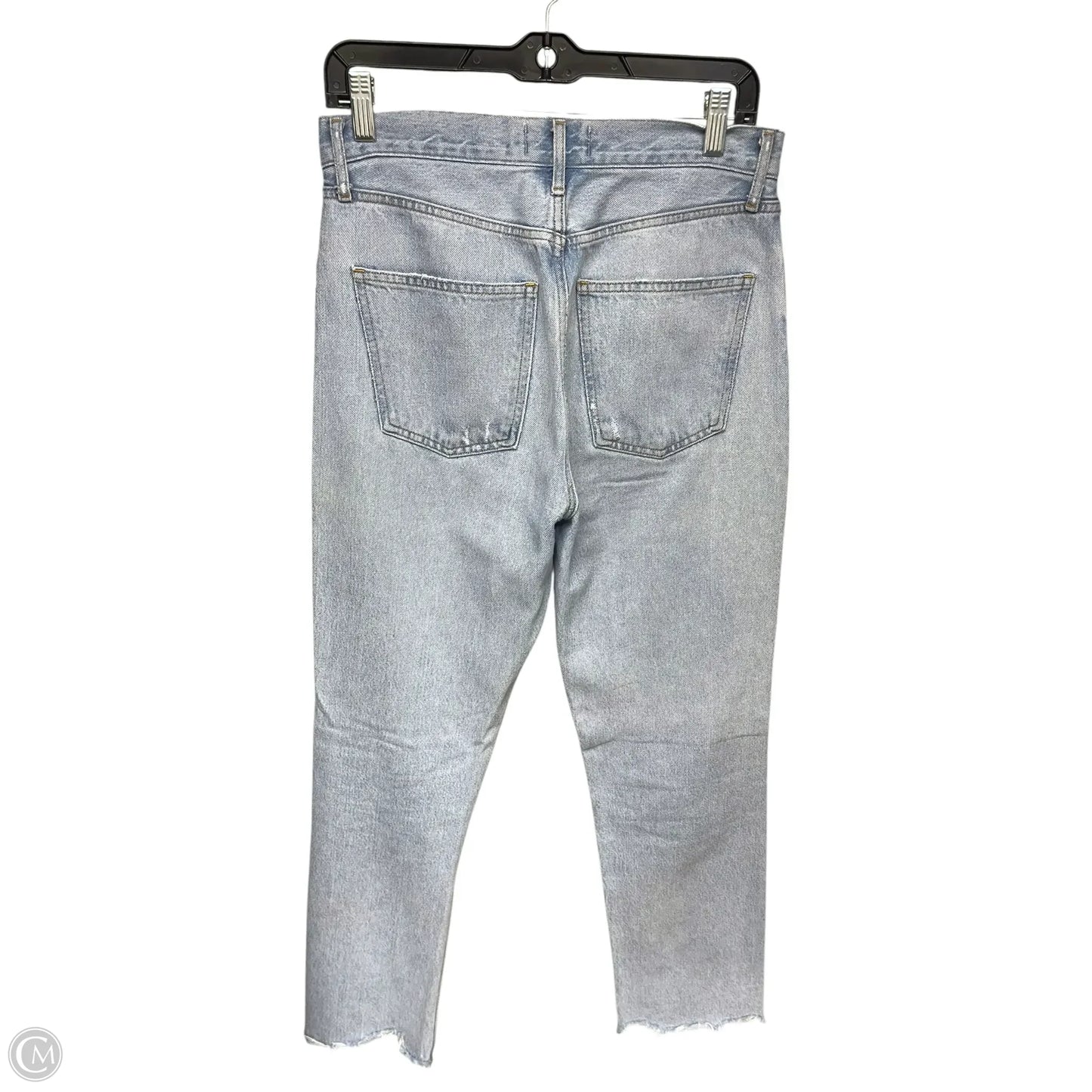 Jeans Straight By Agolde In Blue Denim, Size: 27