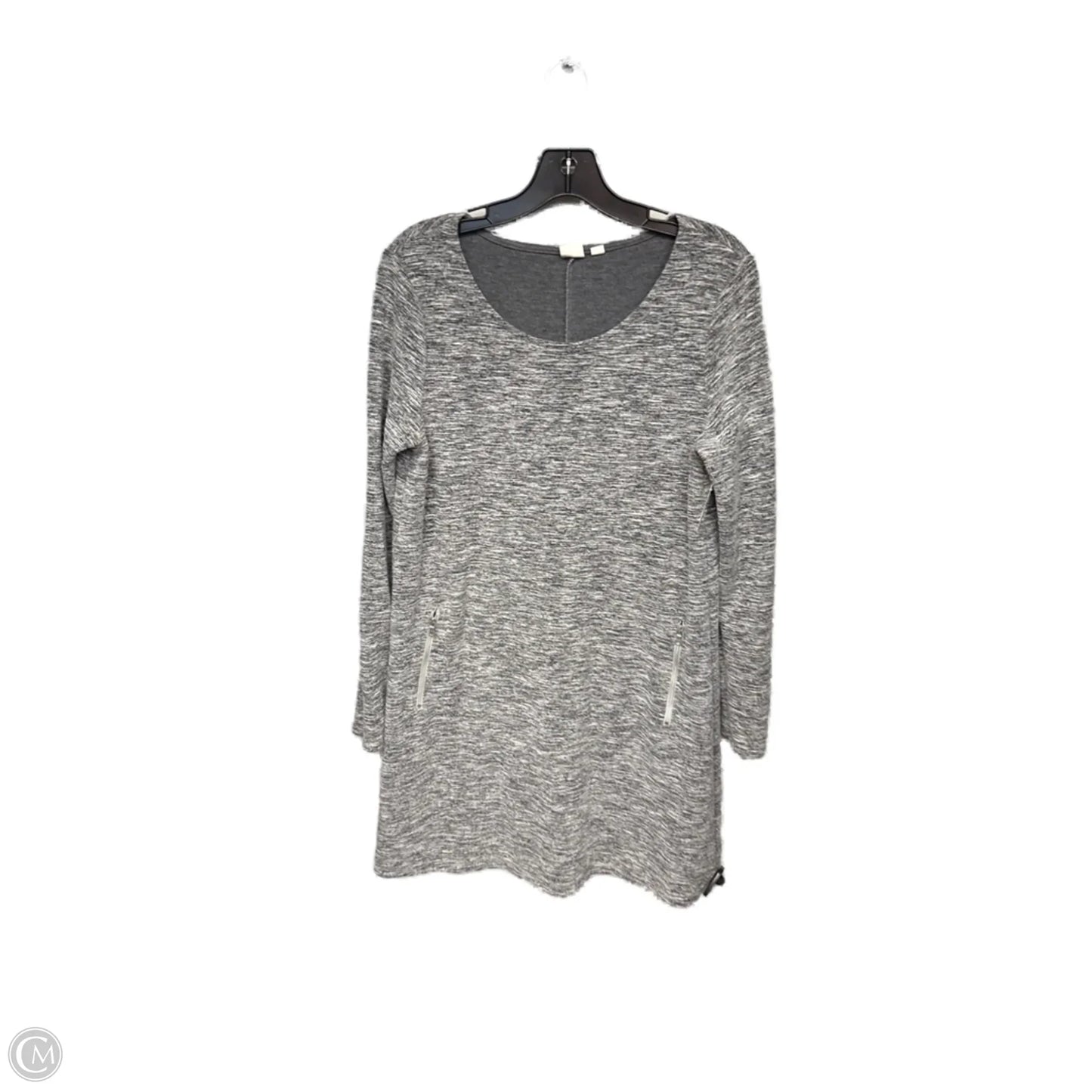 Dress Sweater By Gap In Grey, Size: M