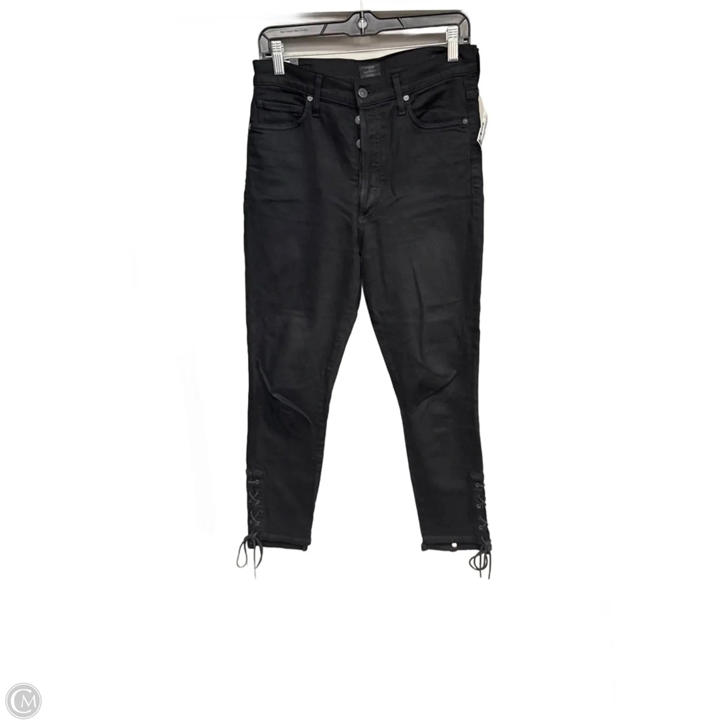 Jeans Straight By Citizens Of Humanity In Black Denim, Size: 28