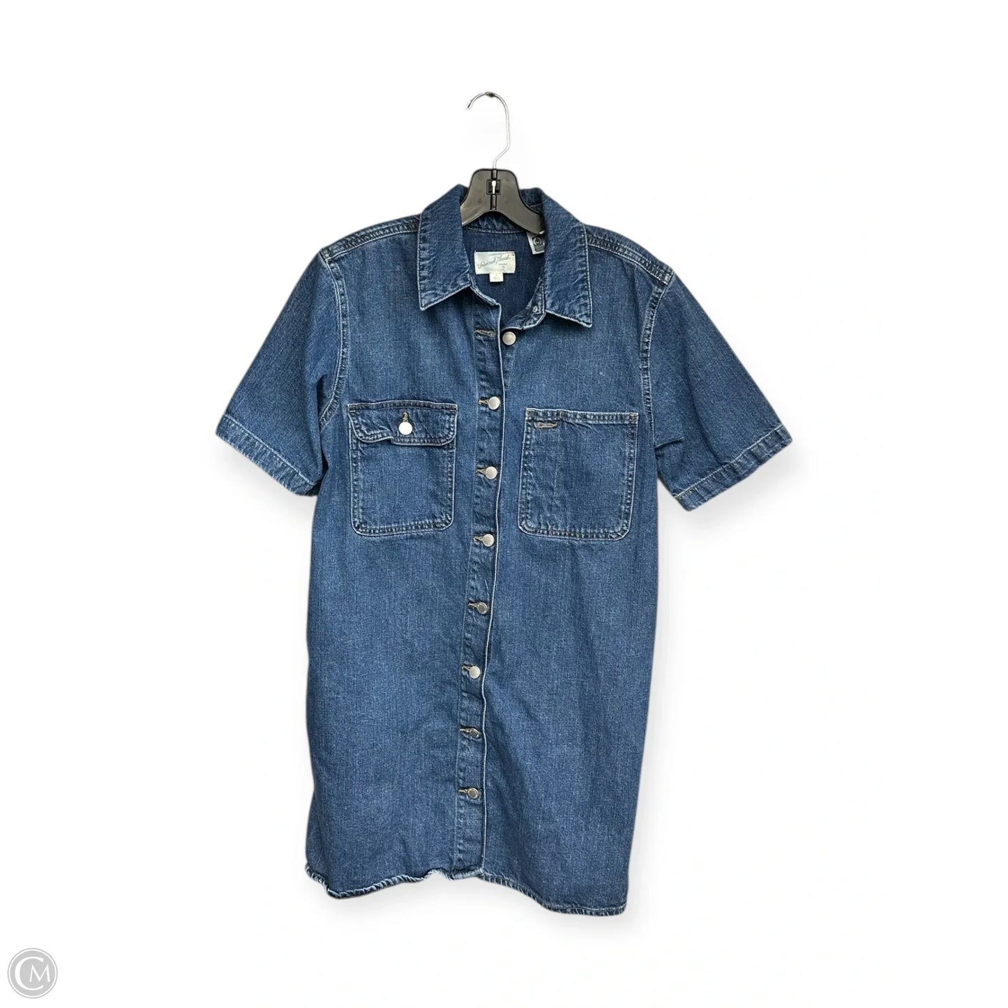 Dress Casual Midi By Universal Thread In Blue Denim, Size: S