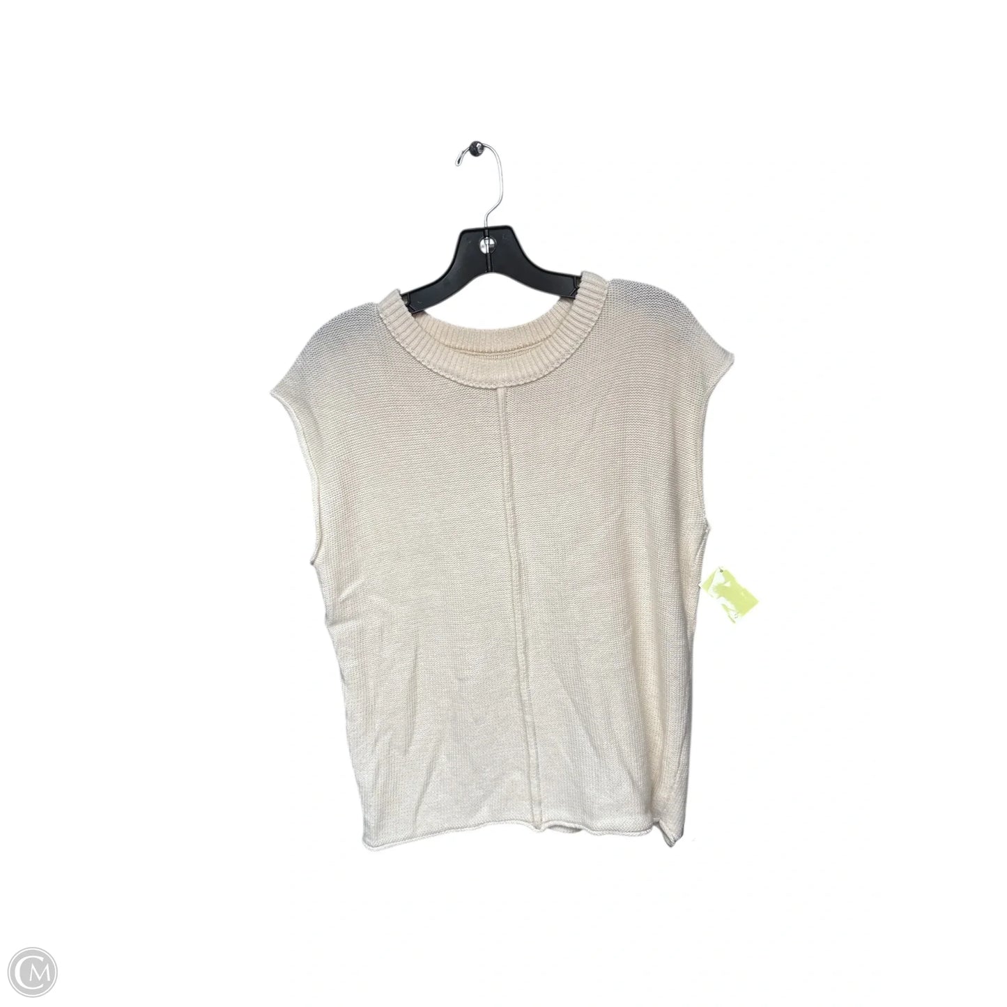 Top Sleeveless By Clothes Mentor In Cream, Size: M