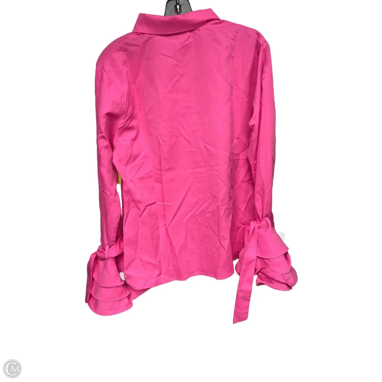 Blouse Long Sleeve By Clothes Mentor In Pink, Size: L