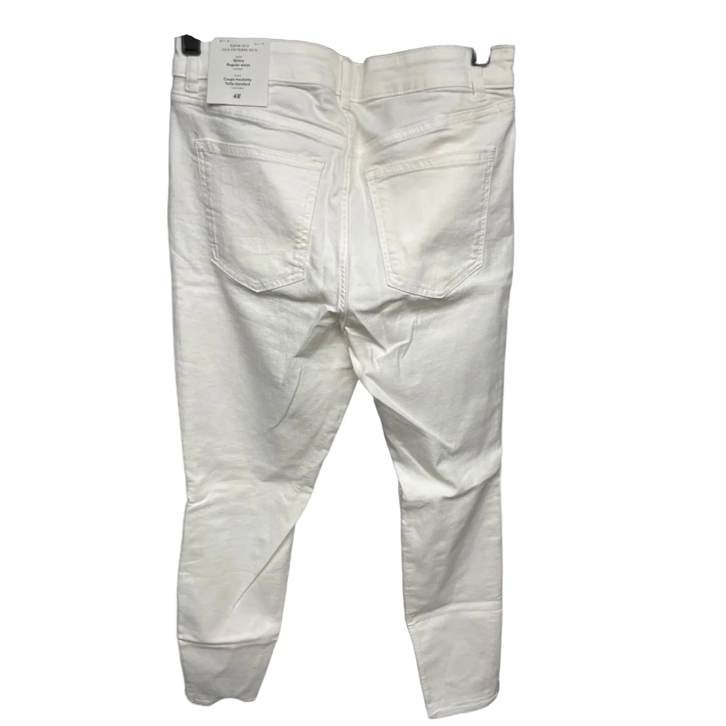 Jeans Skinny By H&m In White, Size: 12