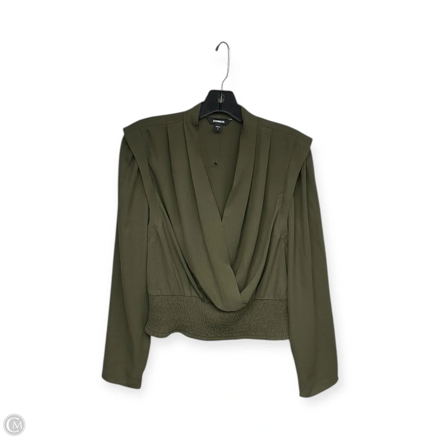 Top Long Sleeve By Express In Green, Size: S