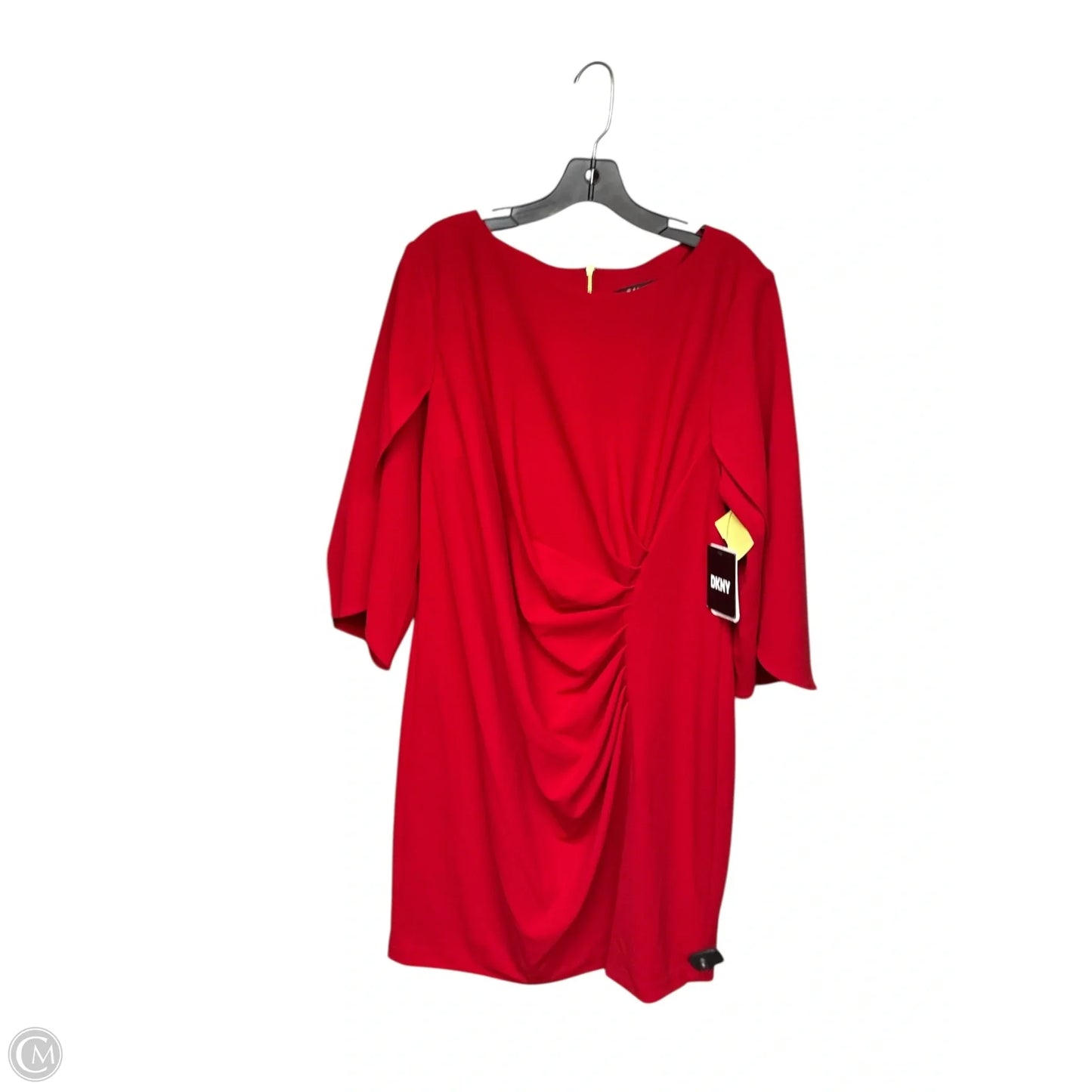 Dress Party Midi By Dkny In Red, Size: 18