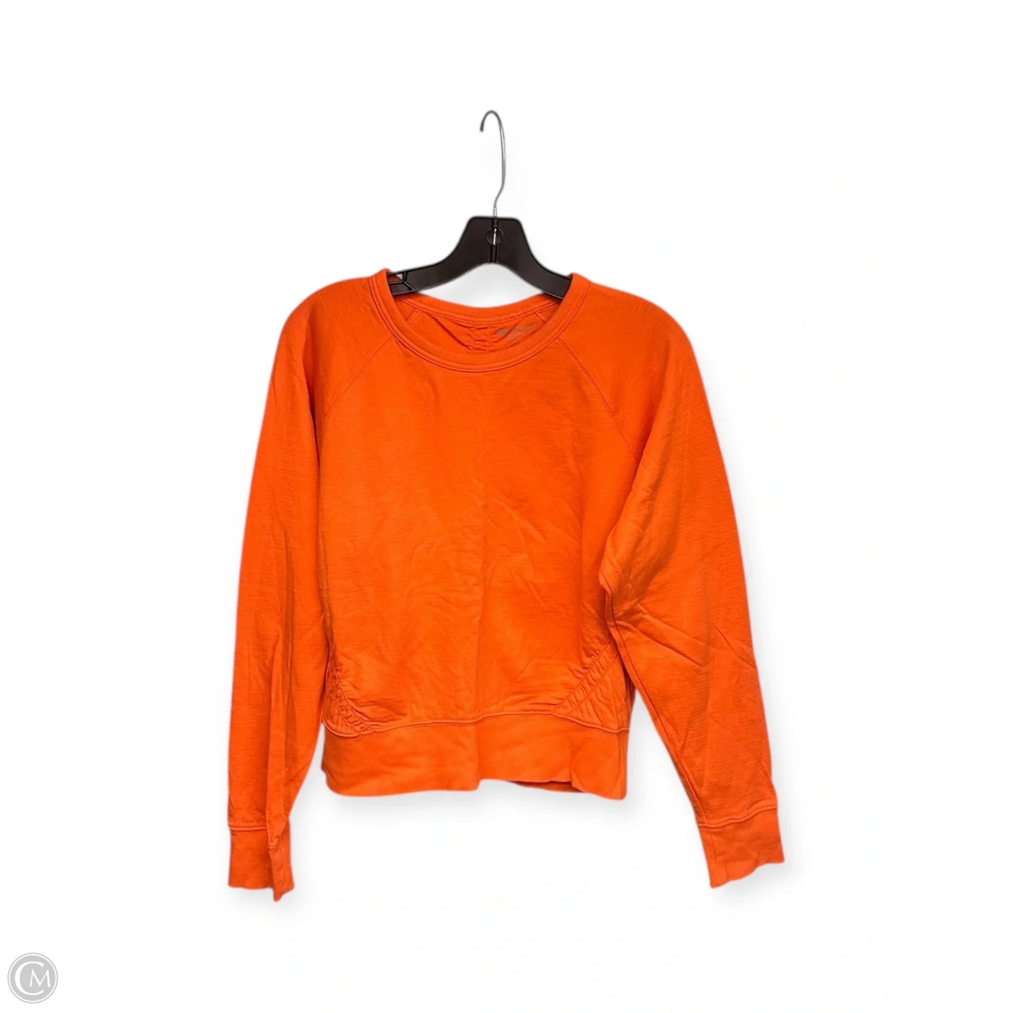 Top Long Sleeve By Athleta In Orange, Size: M