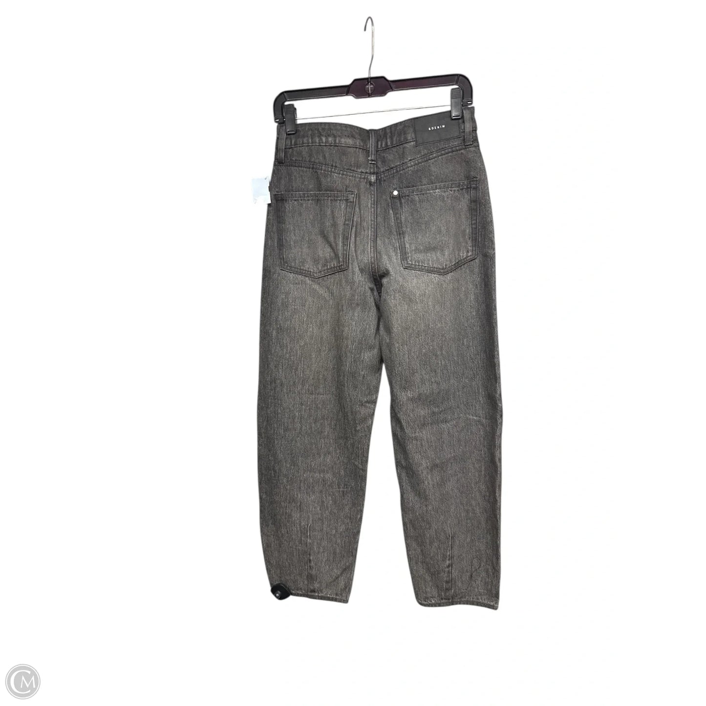 Jeans Wide Leg By H&m In Grey Denim, Size: 2