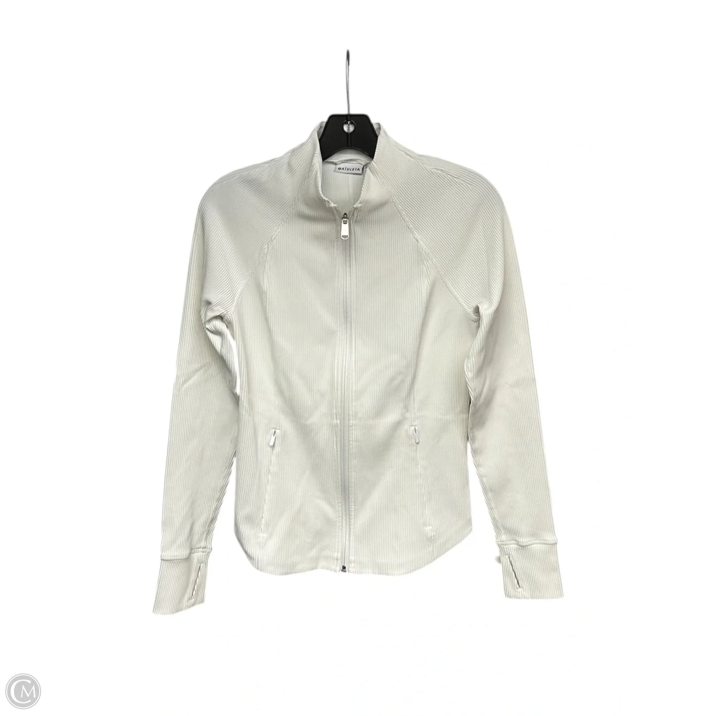 Athletic Jacket By Athleta In White, Size: S