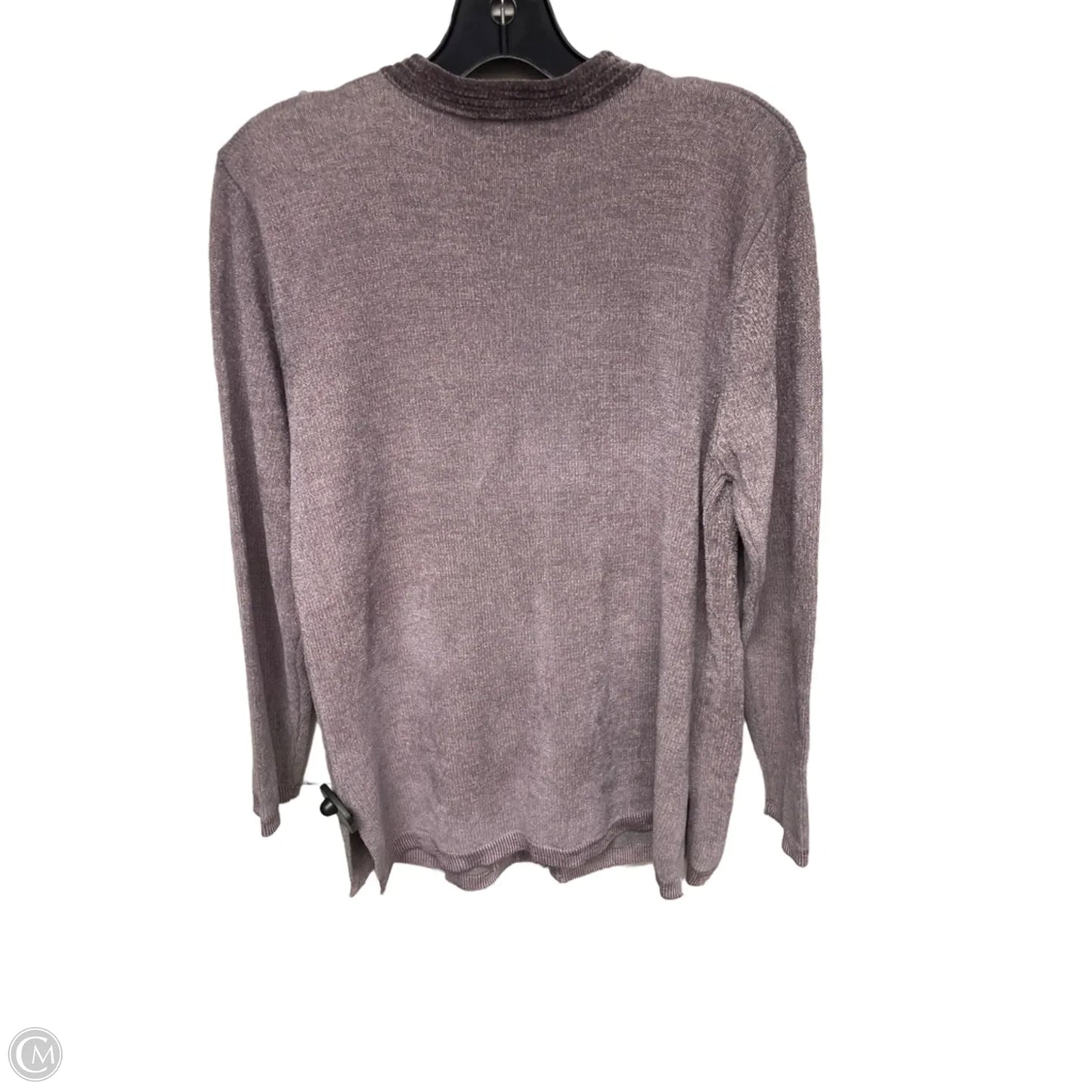 Sweater Cardigan By Cmf In Purple, Size: L