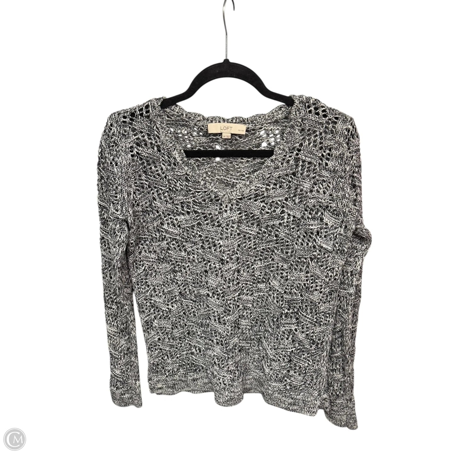 Sweater By Loft In Grey, Size: Mp