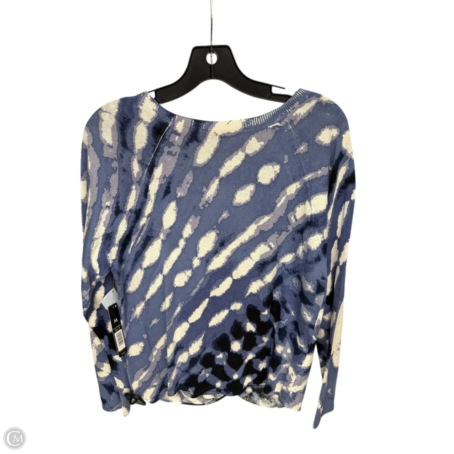 Sweater By Nic + Zoe In Blue & White, Size: M