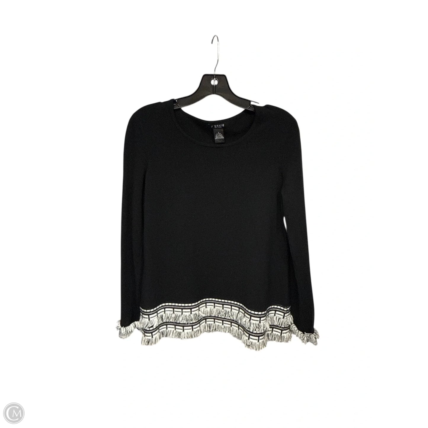 Top Long Sleeve By Clothes Mentor In Black & White, Size: S