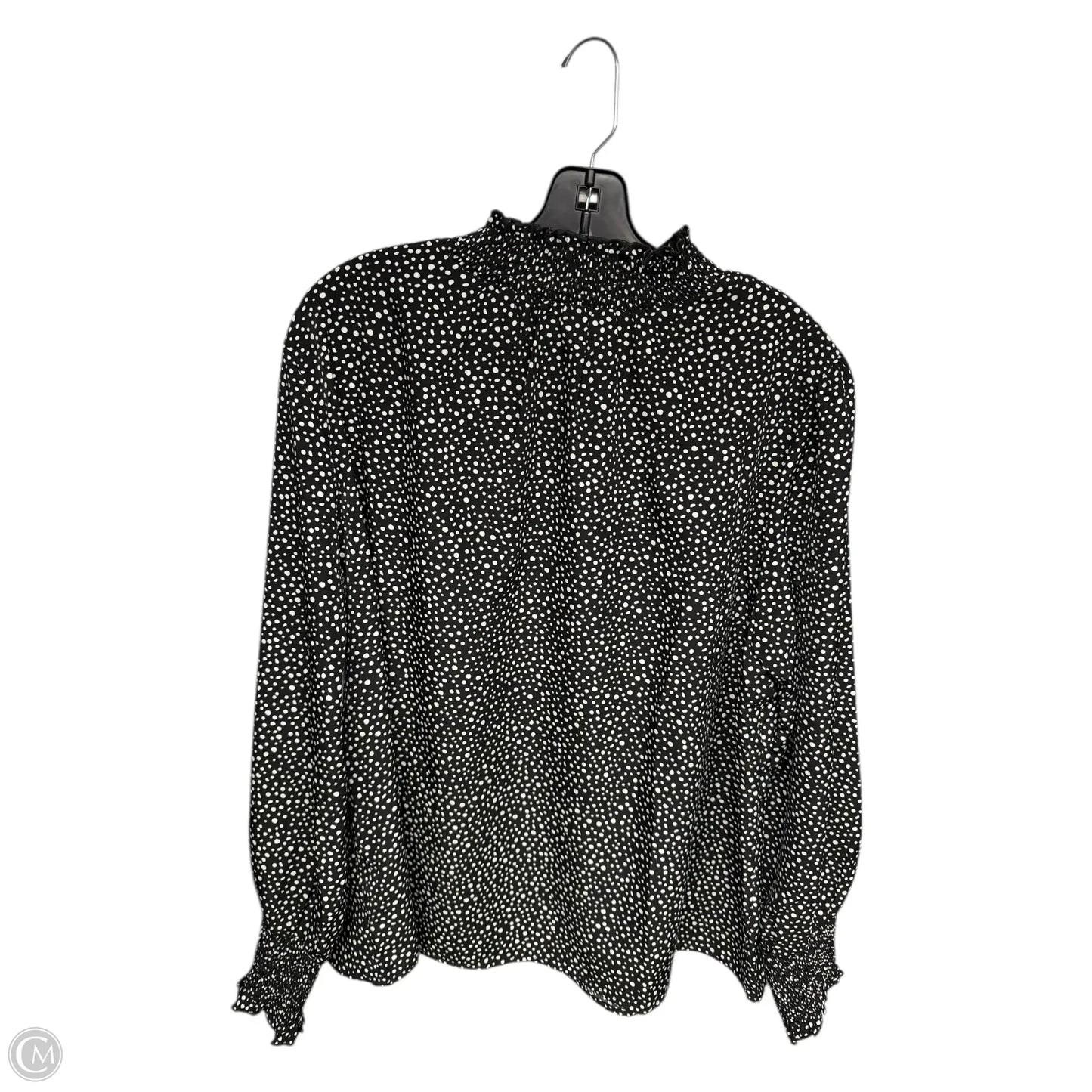 Blouse Long Sleeve By Sanctuary In Black & White, Size: 1x