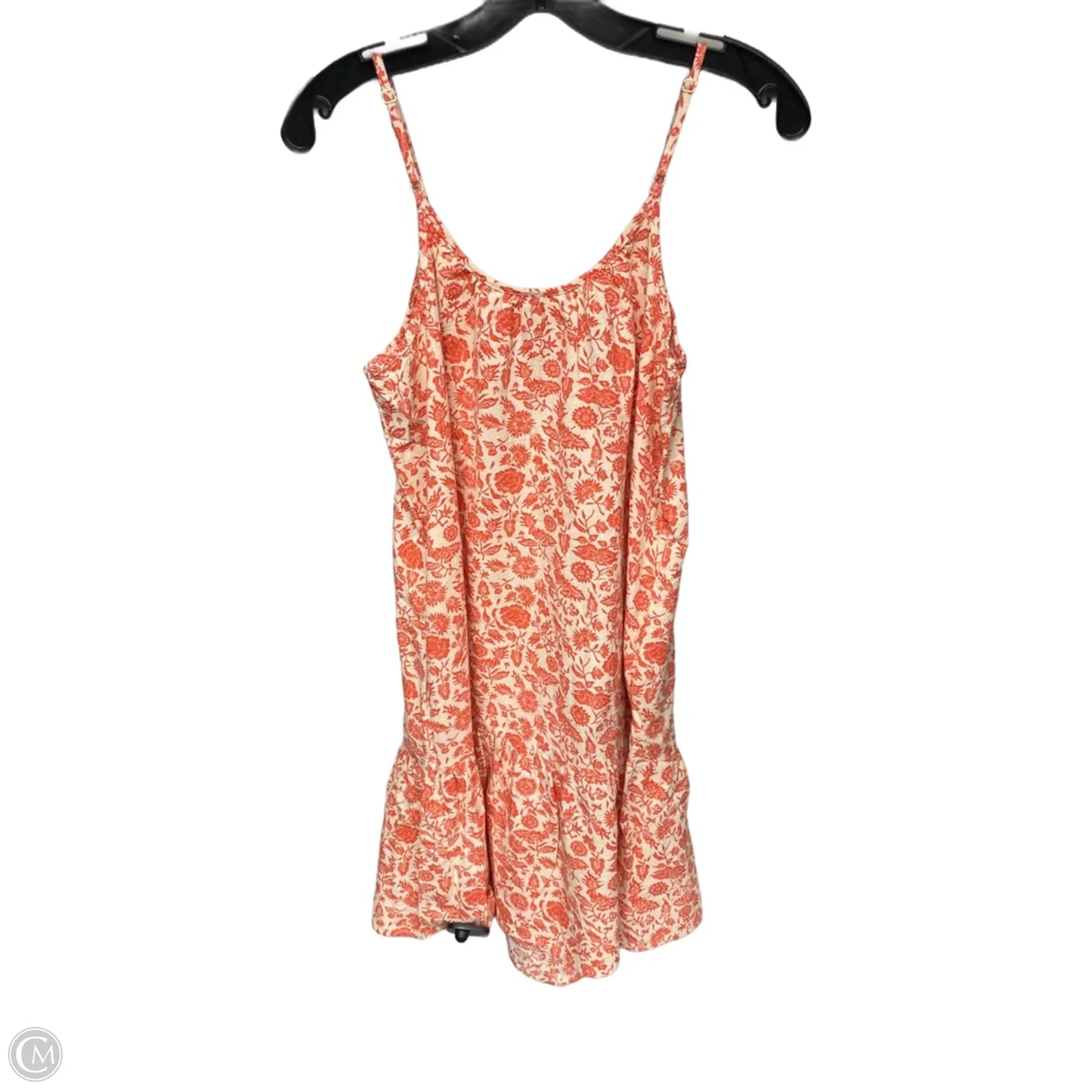 Dress Casual Midi By Universal Thread In Cream & Orange, Size: Xs
