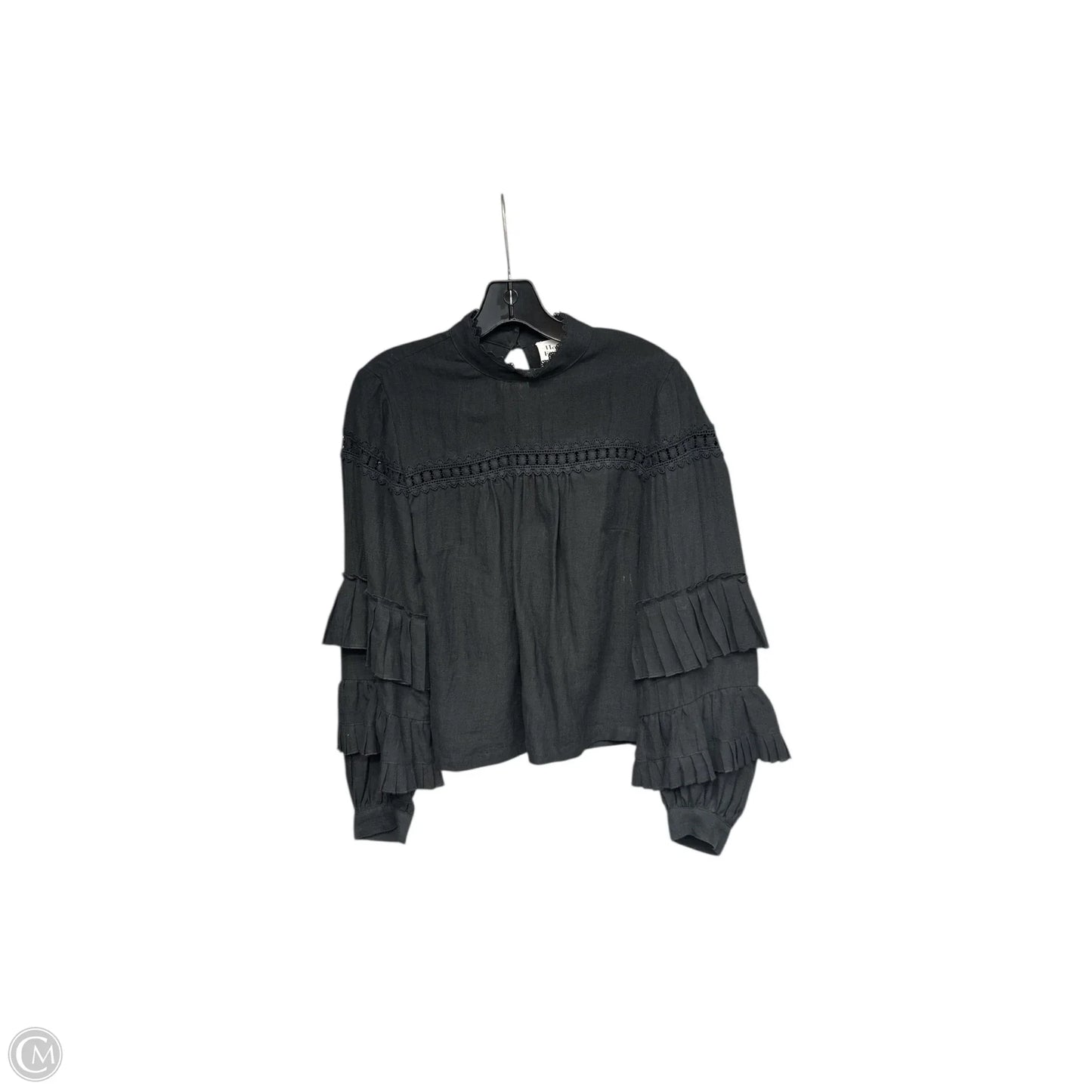 Blouse Long Sleeve By Hope For Flowers By Tracy Reese In Black, Size: 4