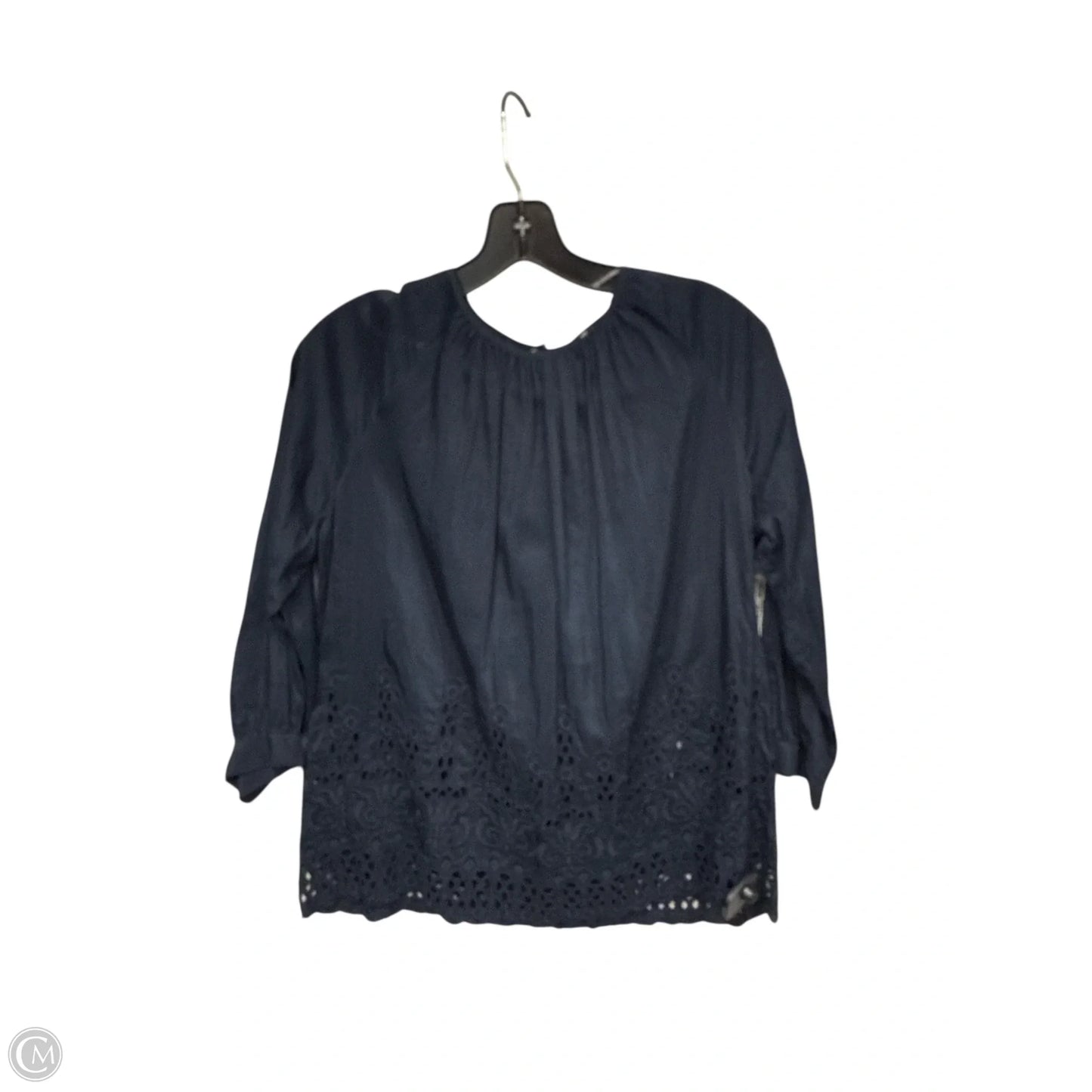Top 3/4 Sleeve By Madewell In Navy, Size: Xs