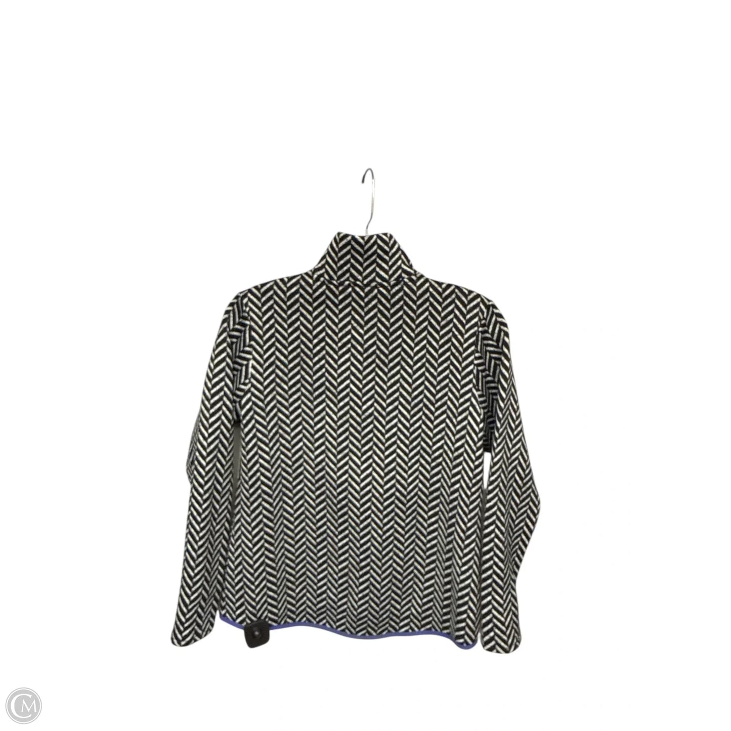 Athletic Jacket By Talbots In Chevron Pattern, Size: Sp