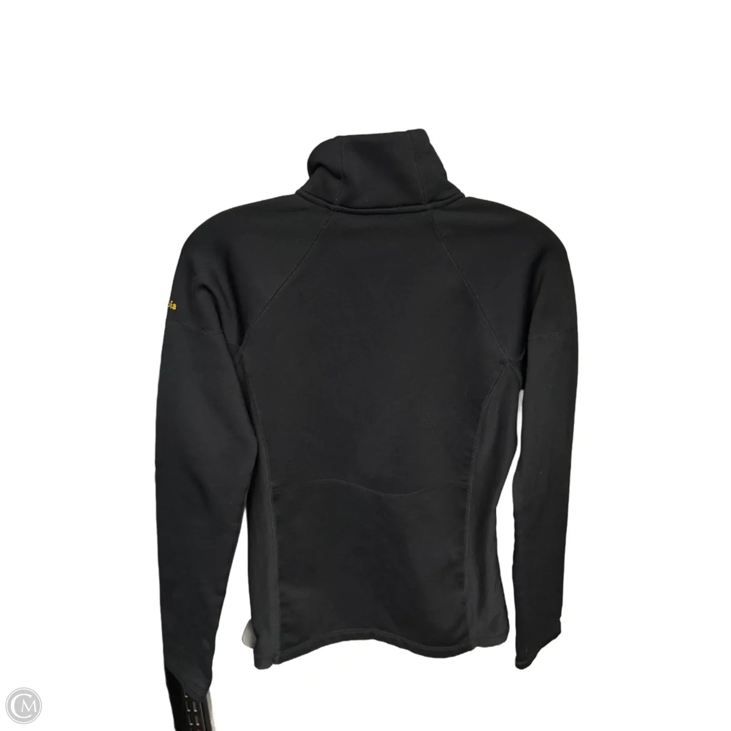 Athletic Top Long Sleeve Collar By Columbia In Black, Size: S