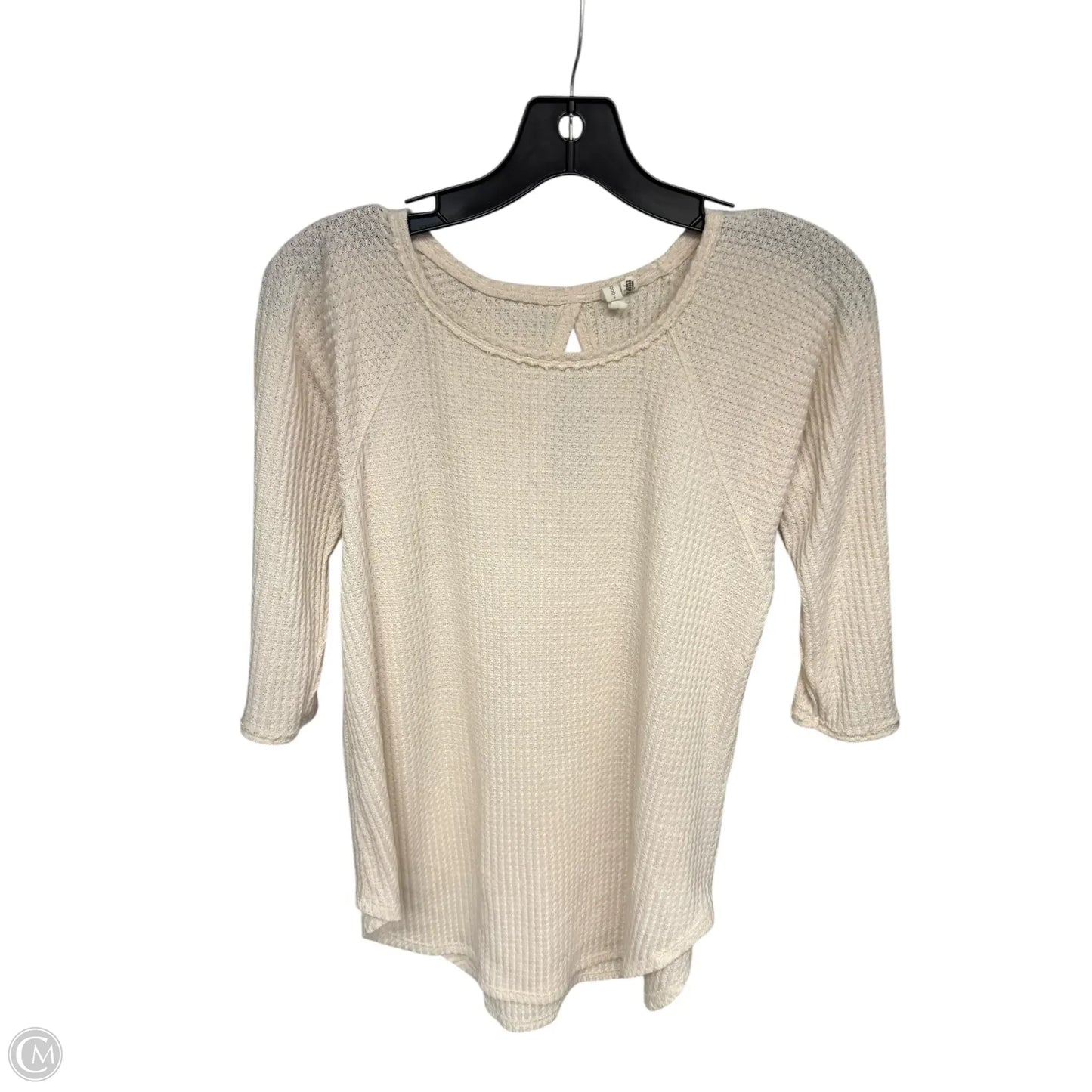 Top Long Sleeve Basic By Anthropologie In Beige, Size: Xs