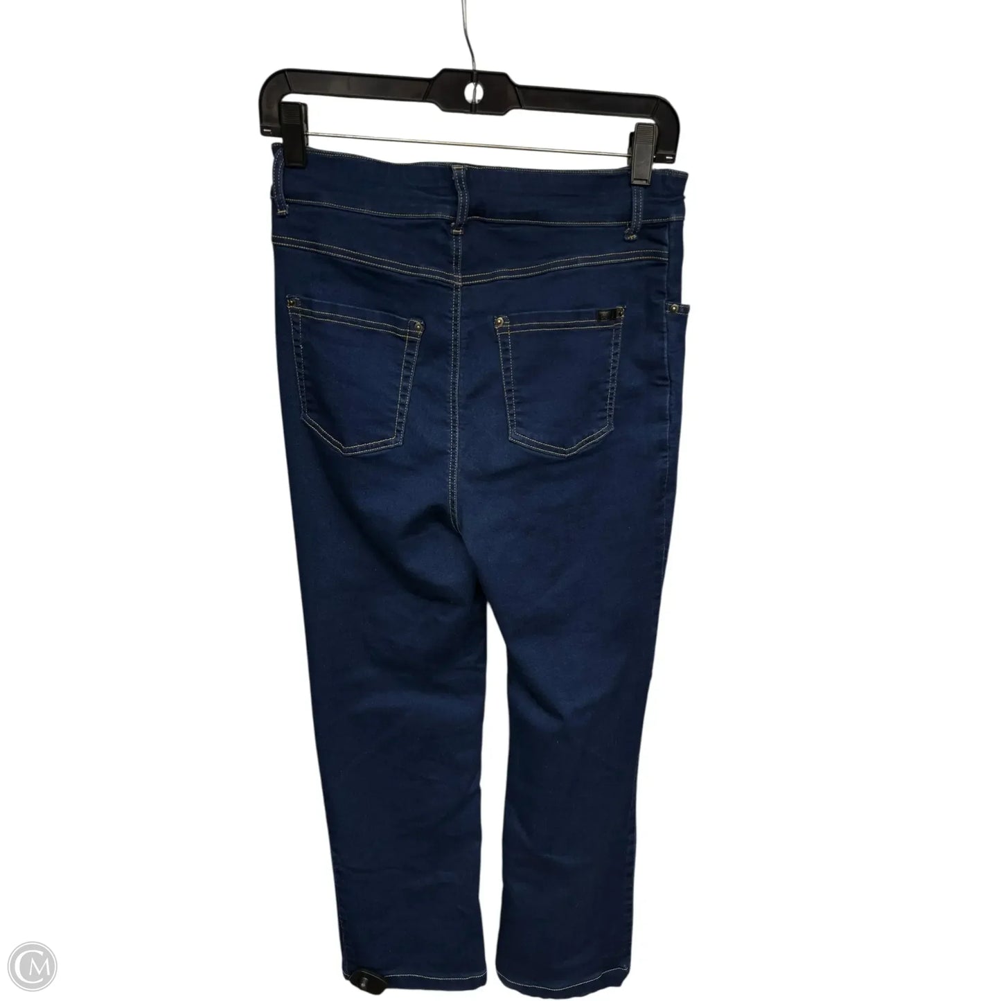 Jeans Straight By Hue In Blue Denim, Size: M