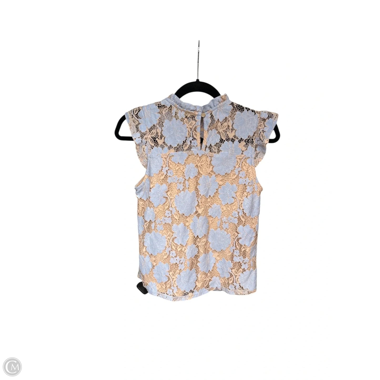 Top Sleeveless By Monteau In Blue, Size: S