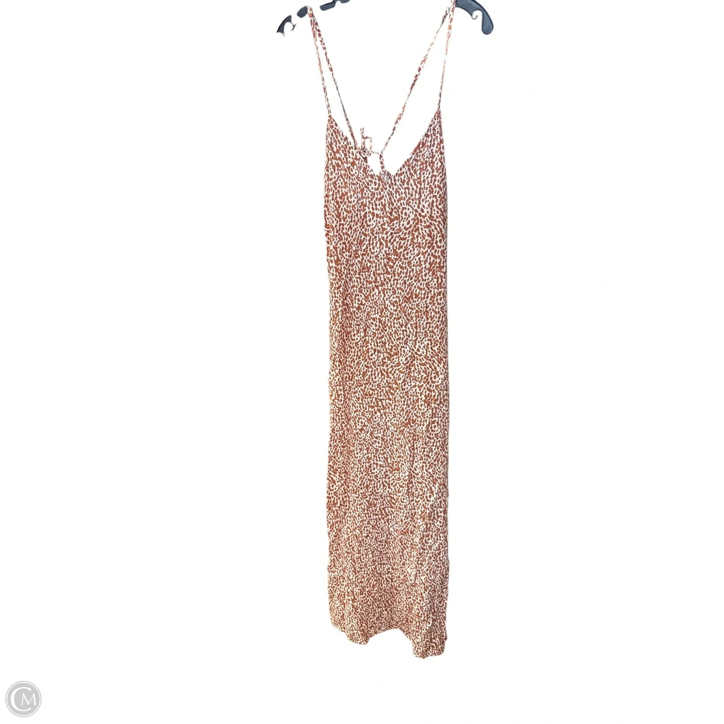 Dress Casual Maxi By Old Navy In Orange & White, Size: M