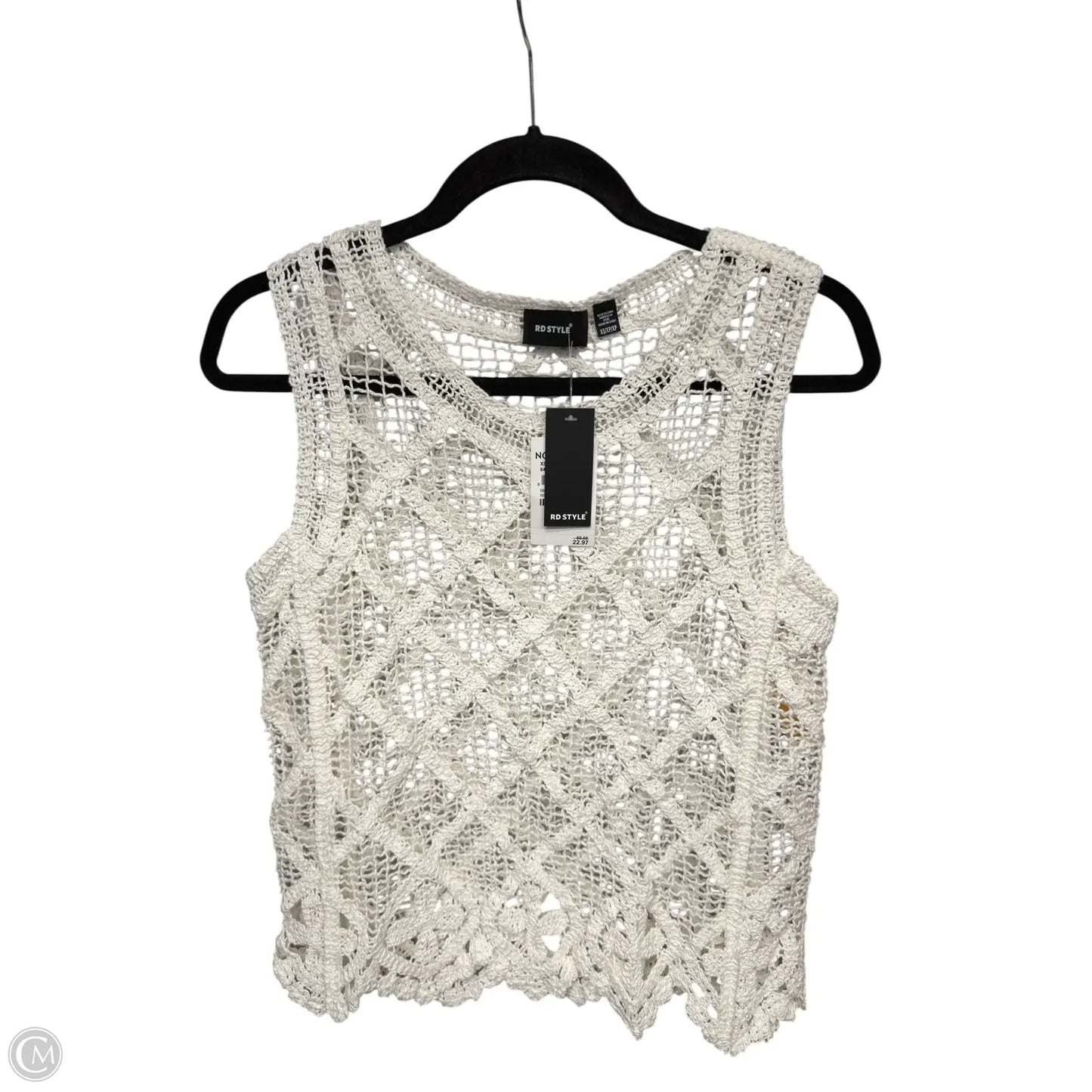 Top Sleeveless By Rd Style In White, Size: Xs