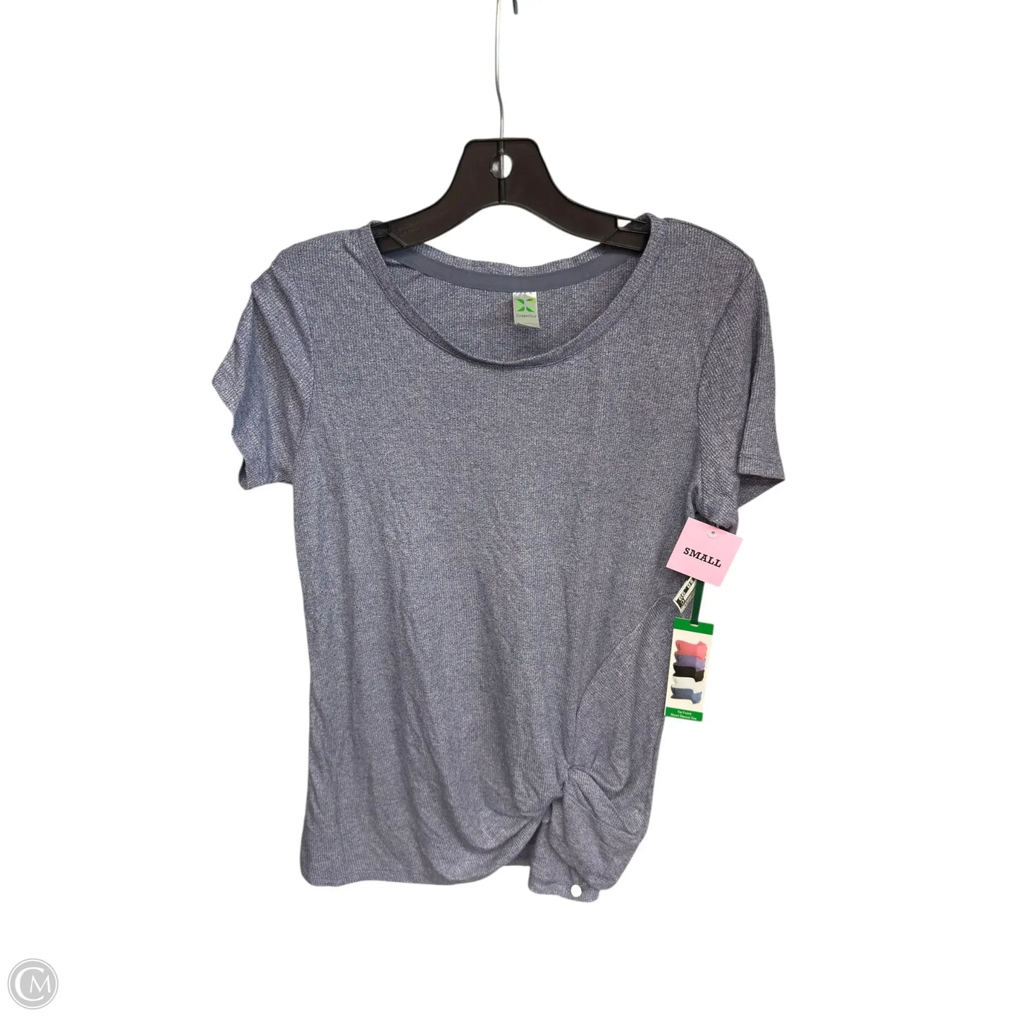 Top Short Sleeve By Green Tea In Blue, Size: S