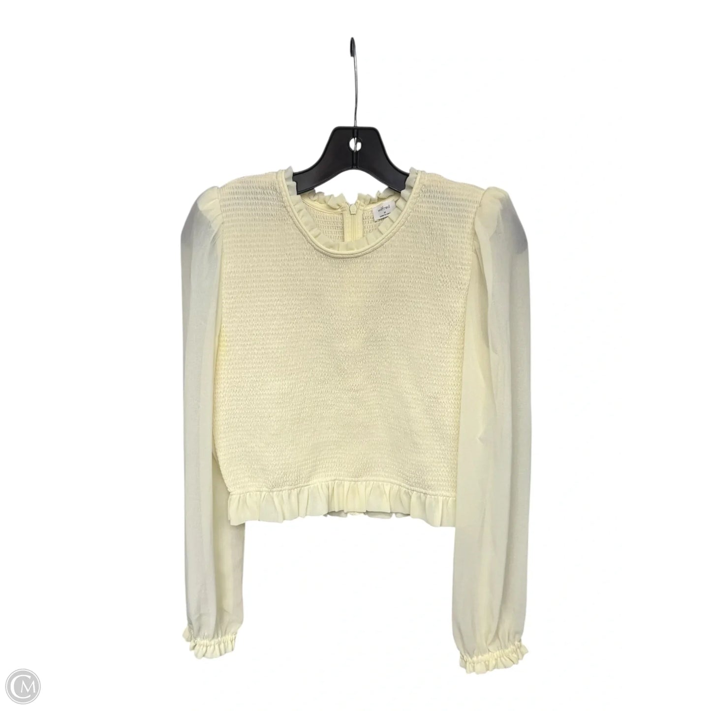 Blouse Long Sleeve By Wilfred In Yellow, Size: M