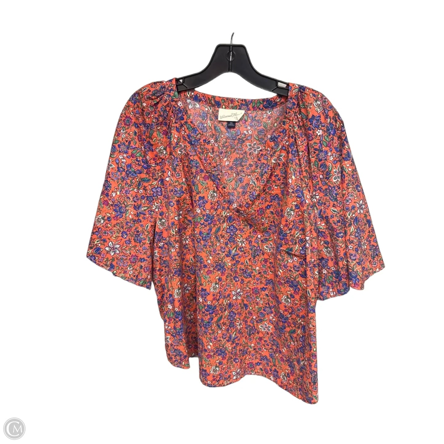 Top Short Sleeve By Universal Thread In Orange & Purple, Size: Xxl