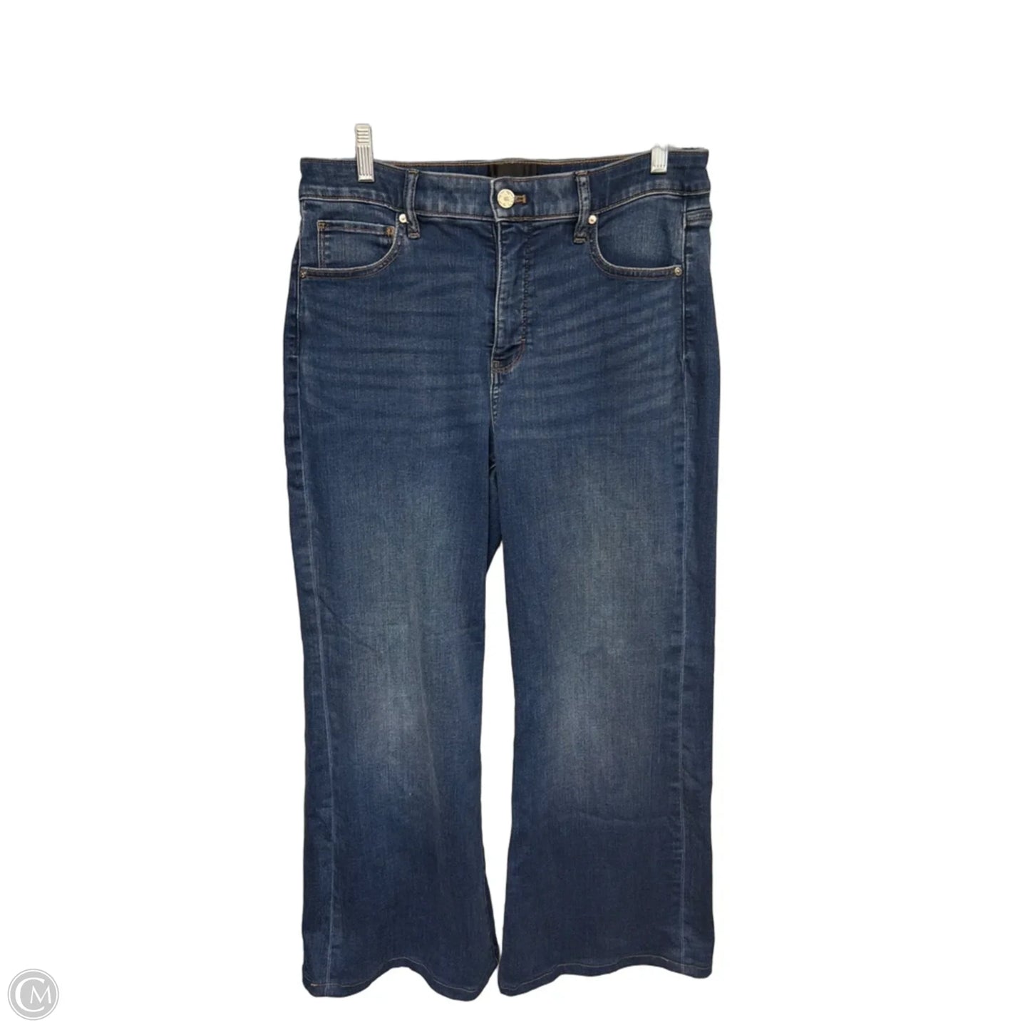 Jeans Wide Leg By White House Black Market In Blue Denim, Size: 10l