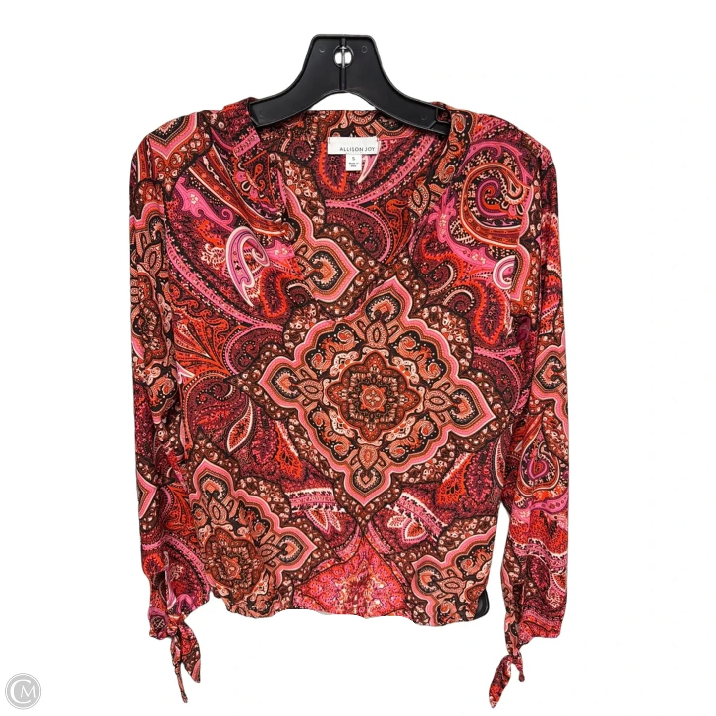 Top Long Sleeve By Allison Joy In Paisley Print, Size: S