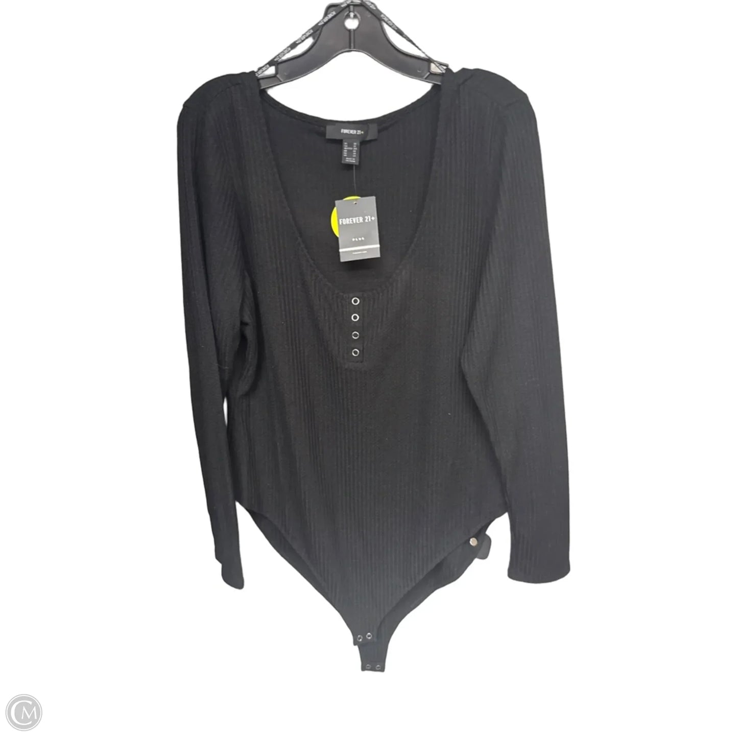 Bodysuit By Forever 21 In Black, Size: 3x