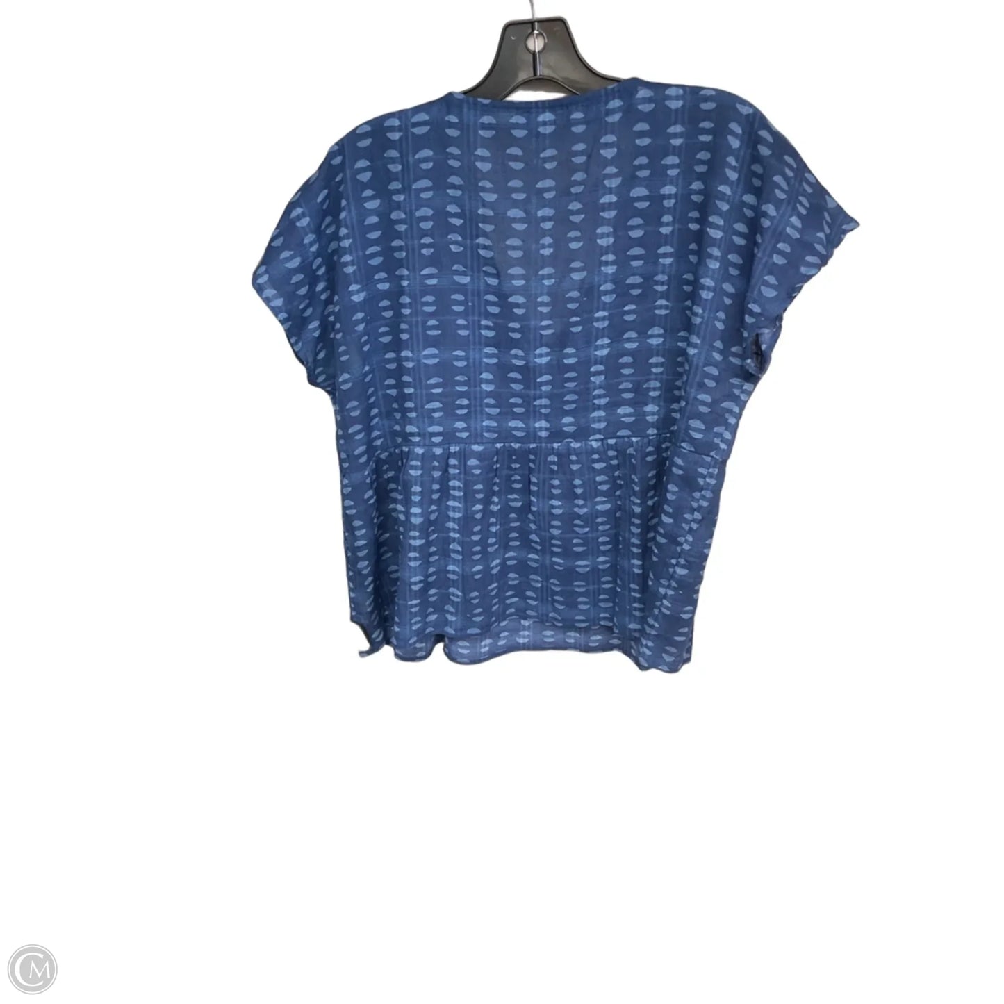 Top Short Sleeve By Madewell In Blue, Size: S