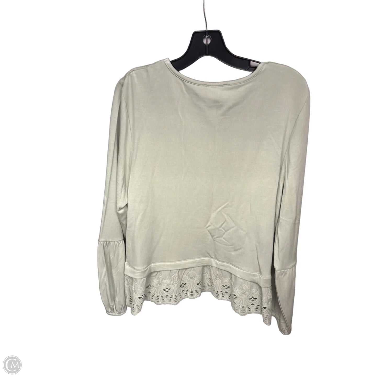 Top Long Sleeve By Cupio In Green, Size: L