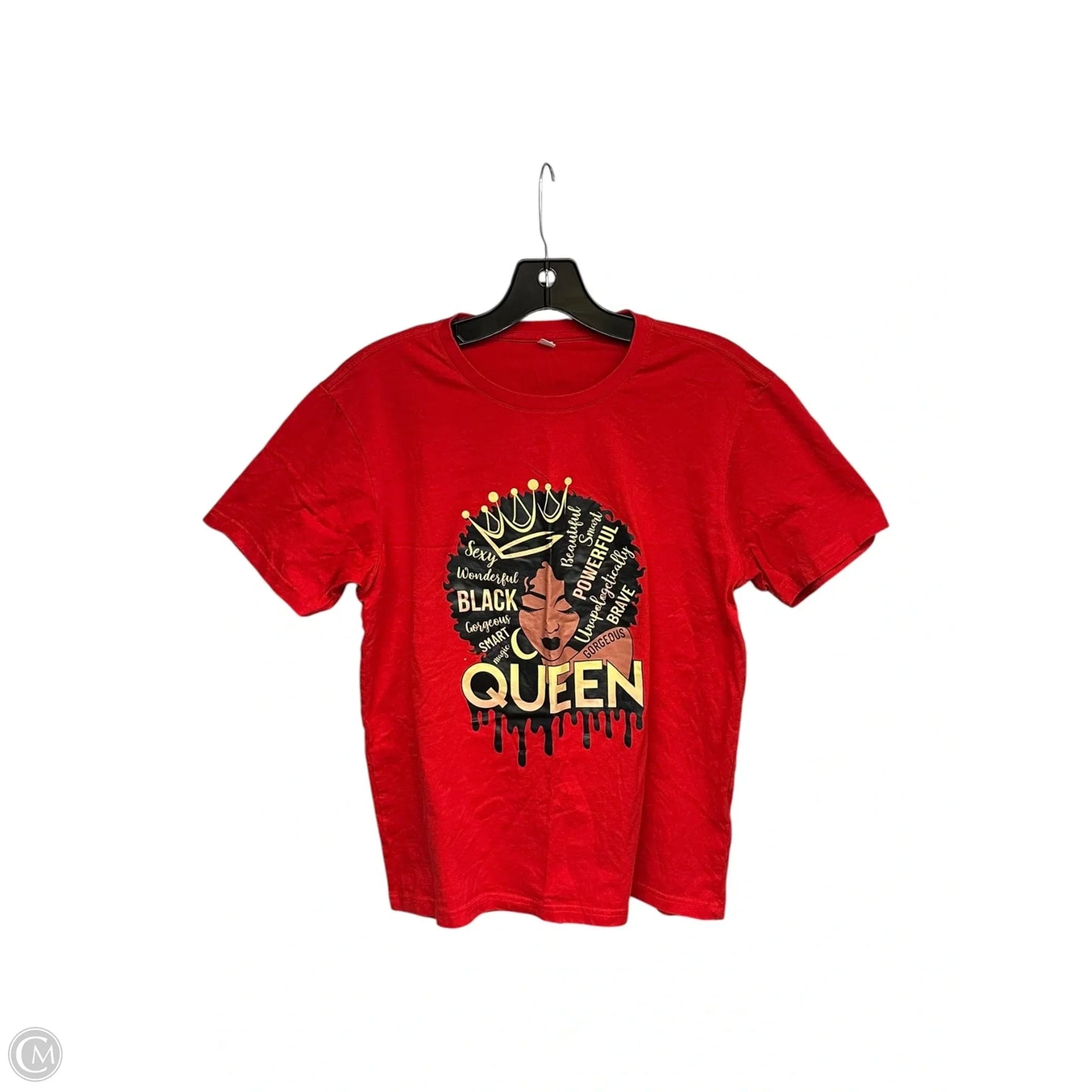 Top Short Sleeve By Clothes Mentor In Red, Size: M