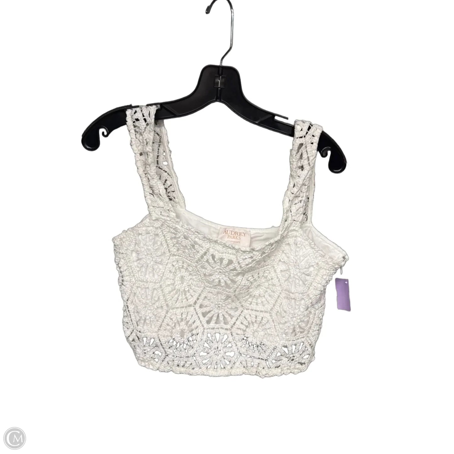 Top Sleeveless By Clothes Mentor In White, Size: L