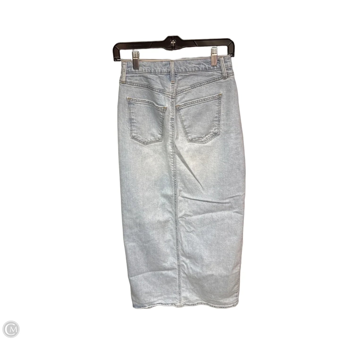 Skirt Maxi By Universal Thread In Blue Denim, Size: 0